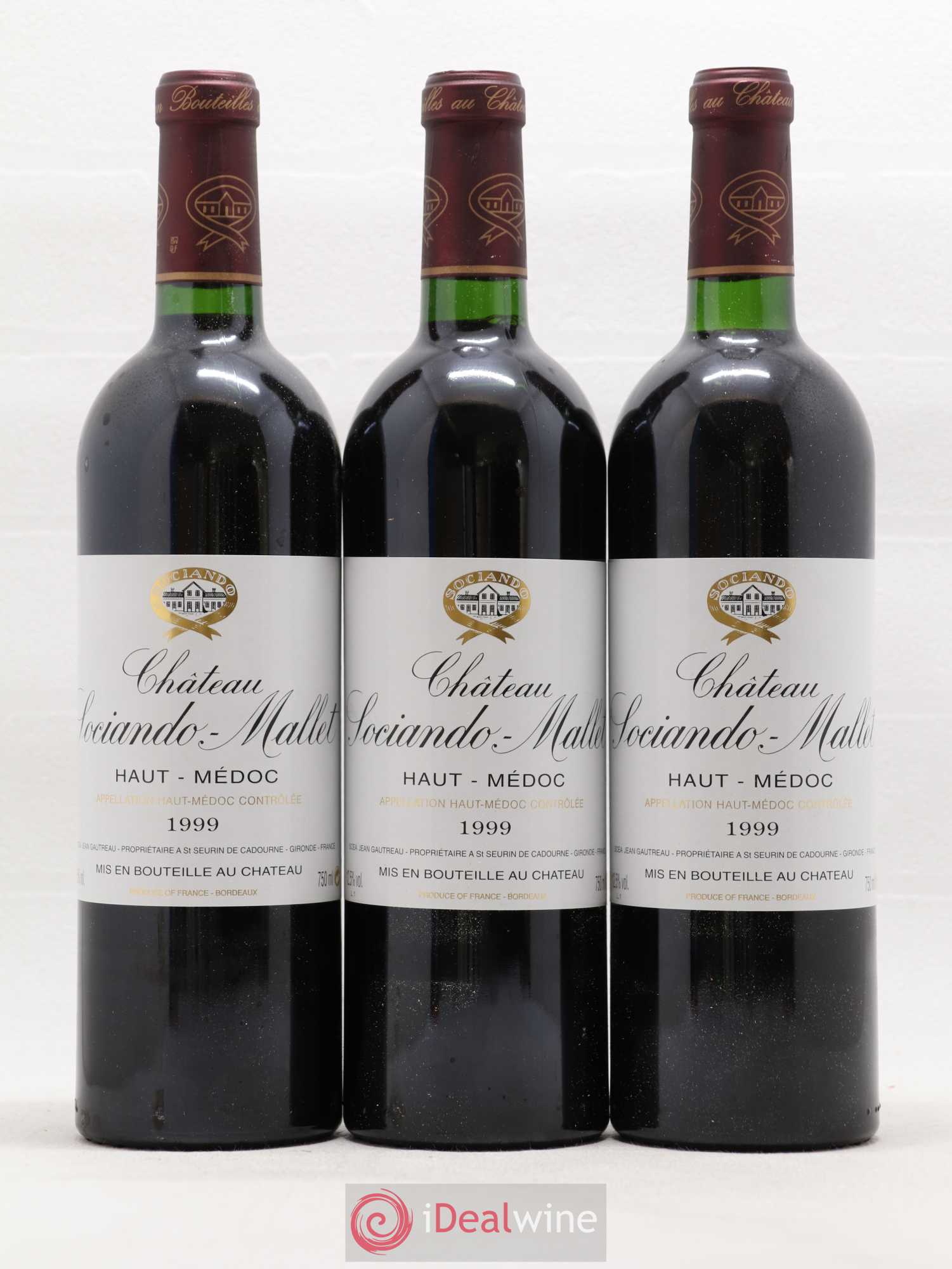 Château Sociando Mallet 1999 - Lot de 6 bouteilles - 2
