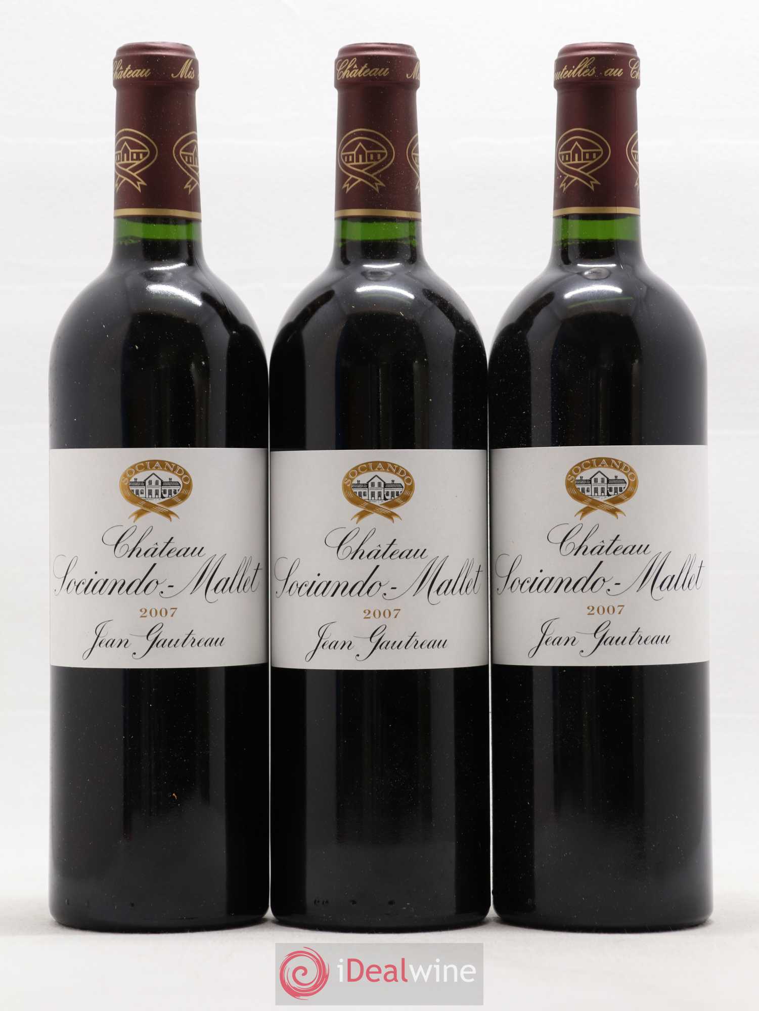 Château Sociando Mallet (sans prix de réserve) 2007 - Lot de 6 bouteilles - 1