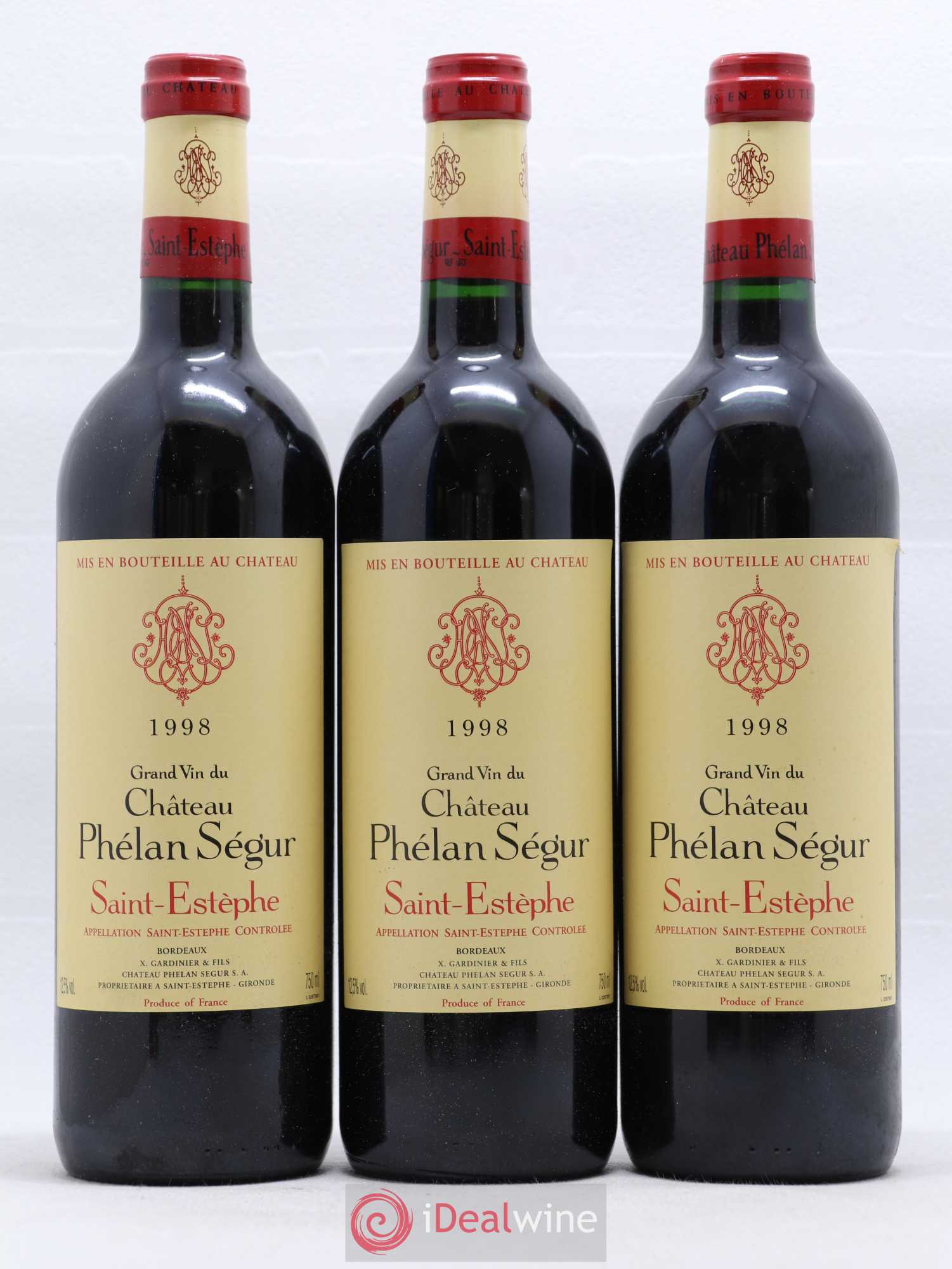 Château Phélan Ségur 1998 - Lot de 12 bouteilles - 2
