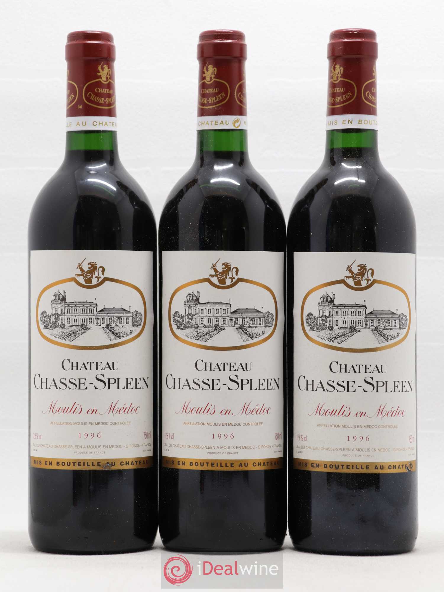 Château Chasse Spleen 1996 - Lot de 12 bouteilles - 1