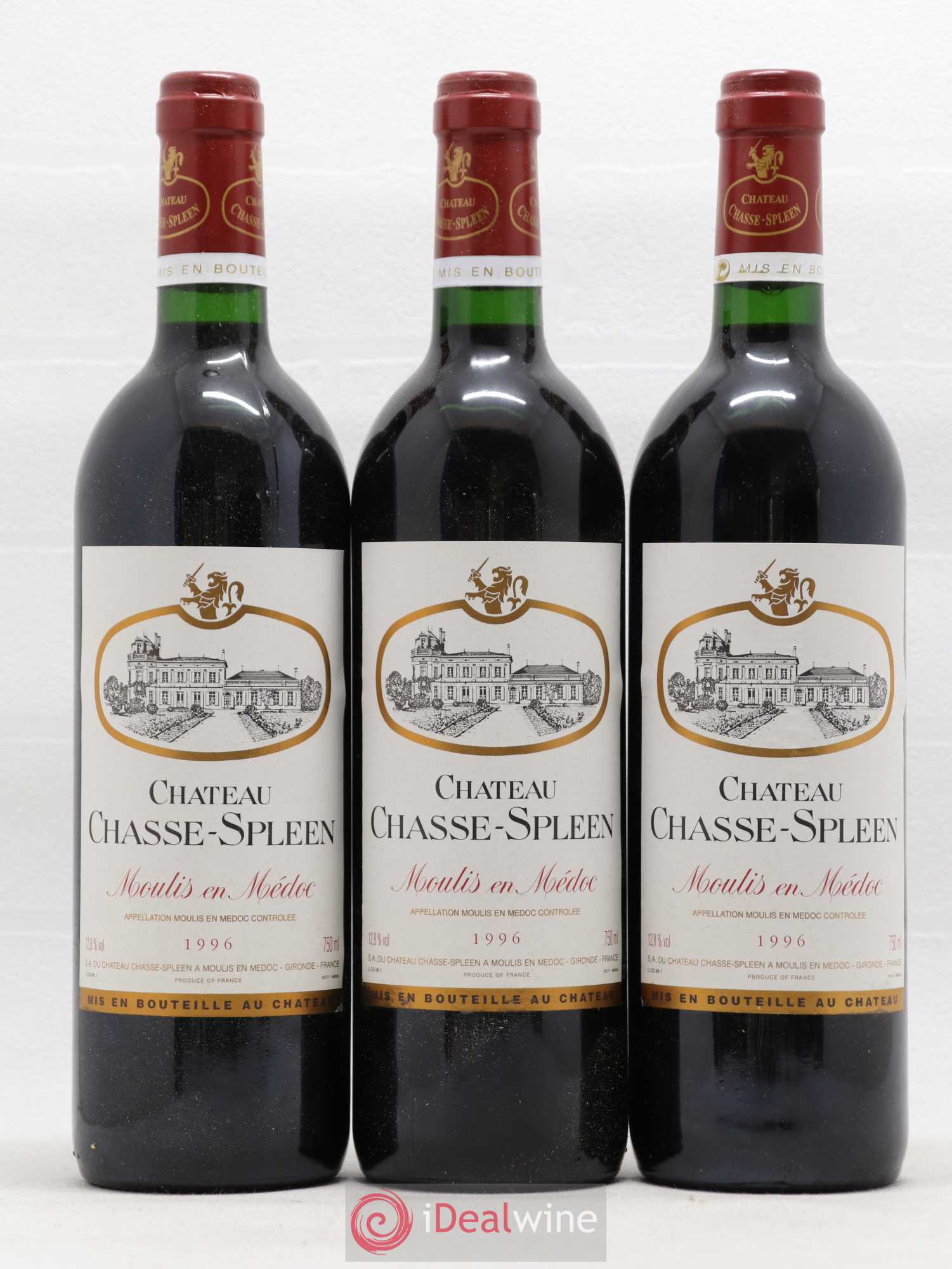 Château Chasse Spleen 1996 - Lot de 12 bouteilles - 1