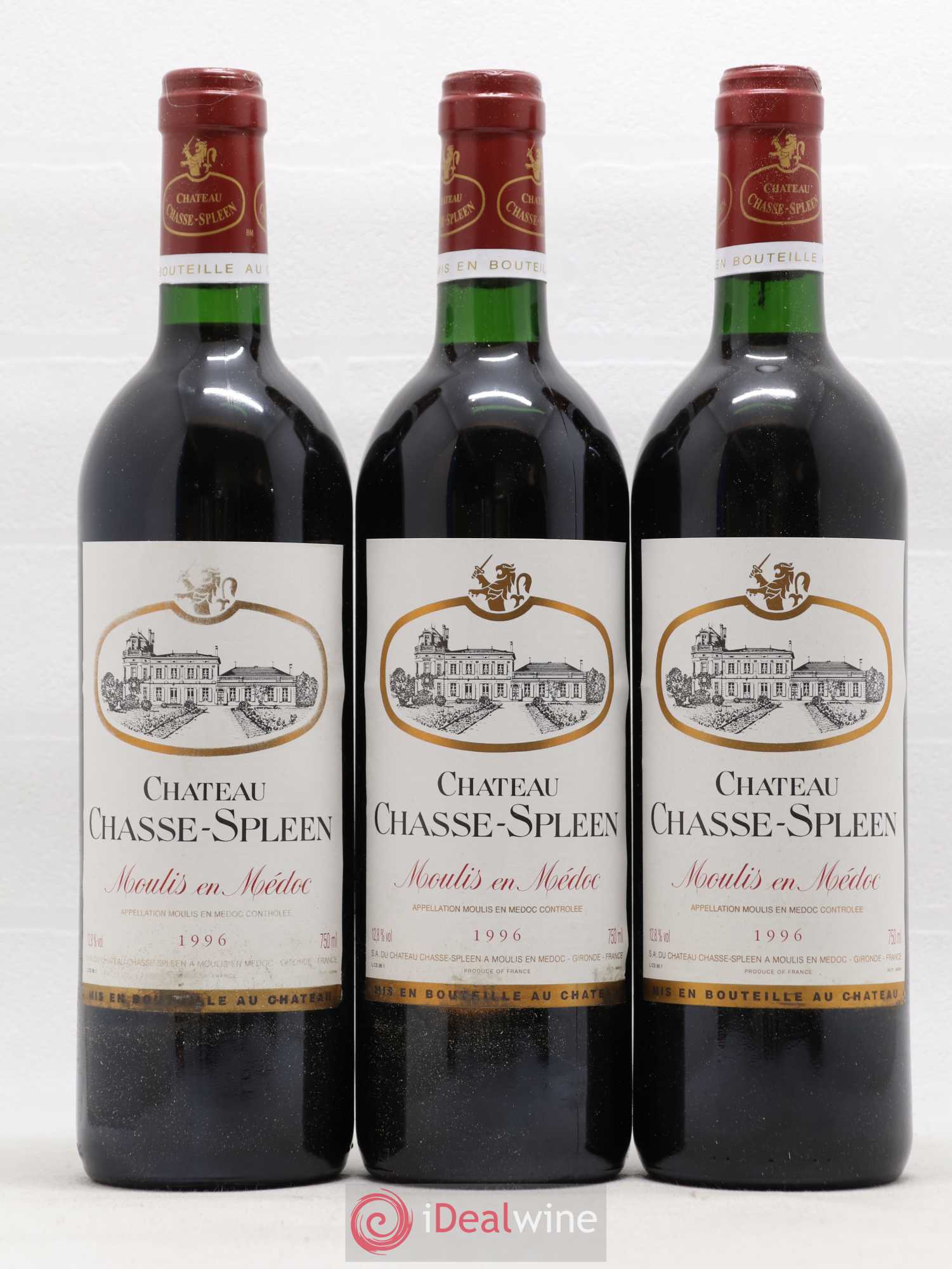 Château Chasse Spleen 1996 - Lot de 12 bouteilles - 2