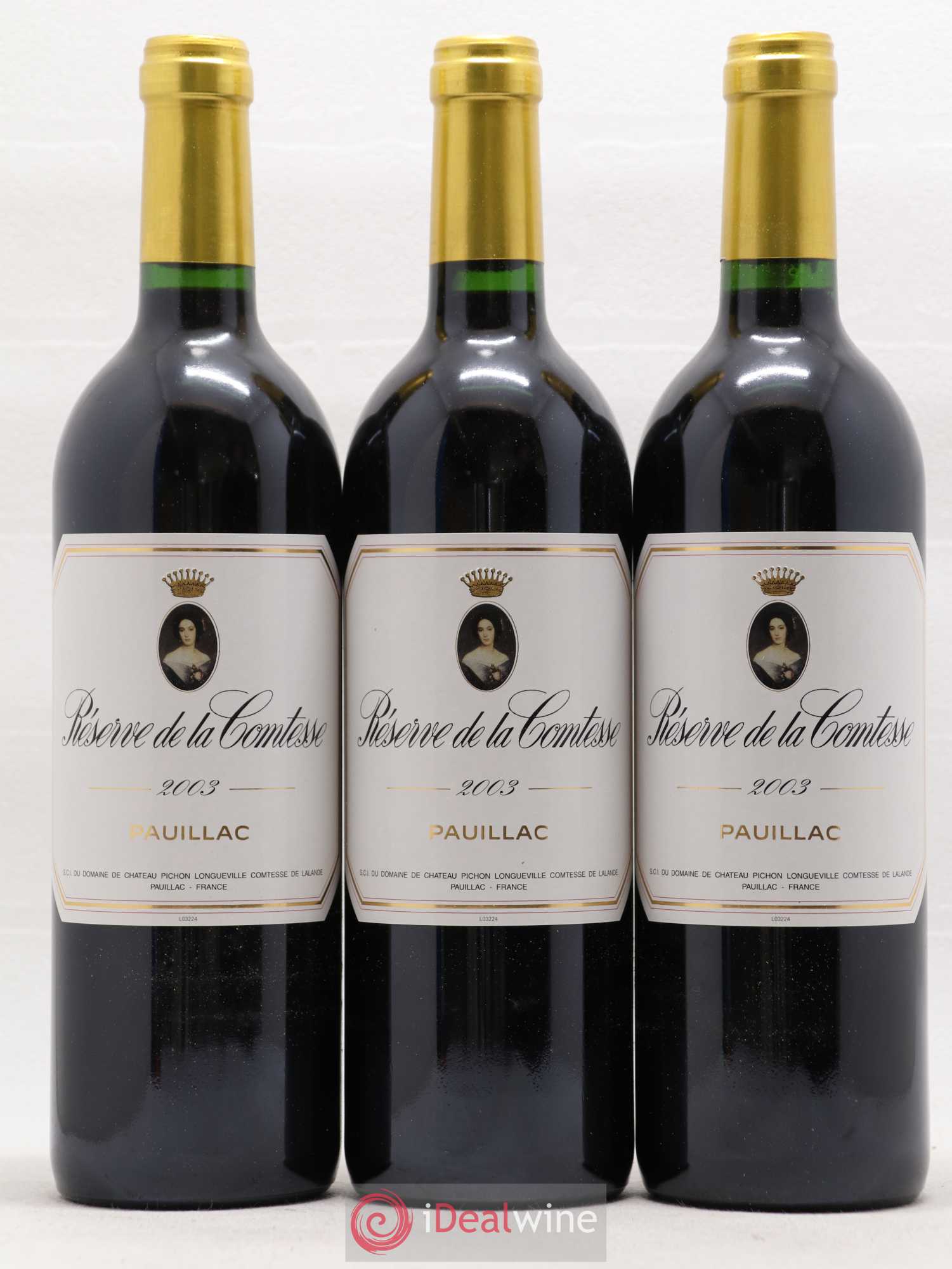 Réserve de la Comtesse Second Vin 2003 - Lot de 12 bouteilles - 3