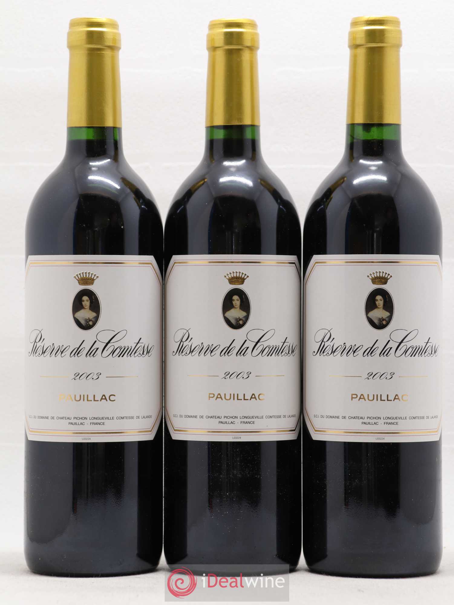 Réserve de la Comtesse Second Vin 2003 - Lot de 12 bouteilles - 4