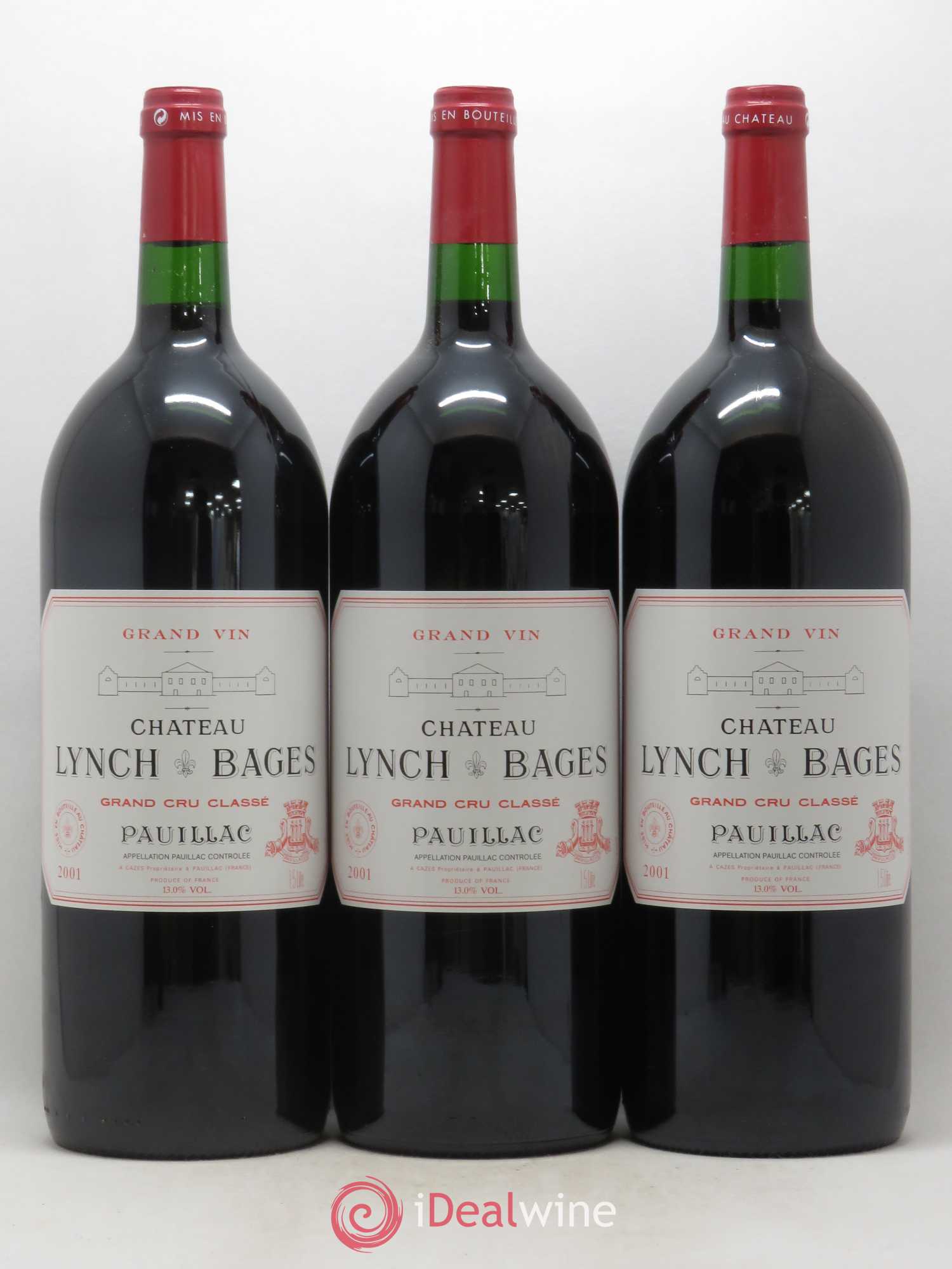 Château Lynch Bages 5ème Grand Cru Classé 2001 - Lot de 6 magnums - 1