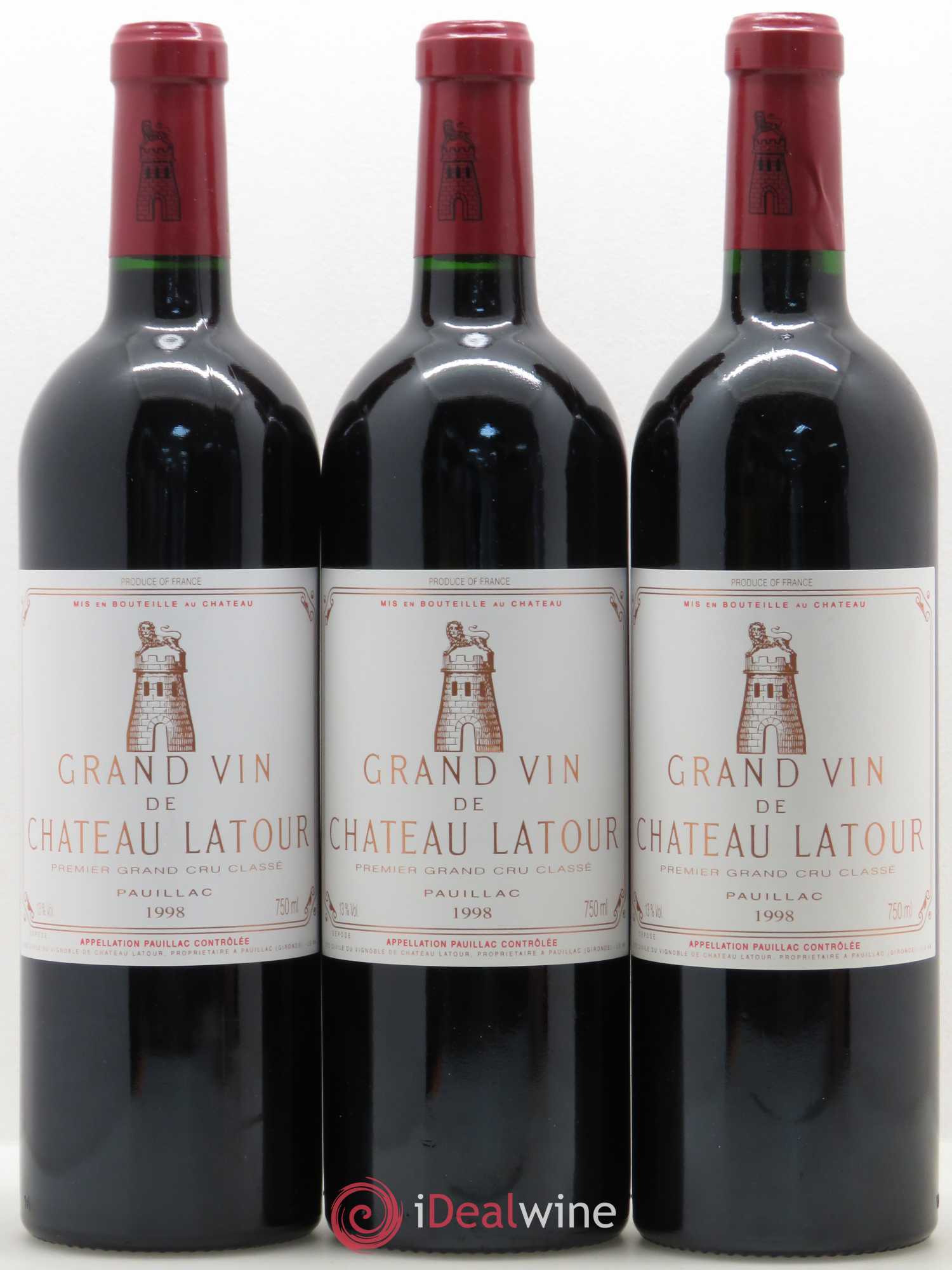 Château Latour 1er Grand Cru Classé 1998 - Lot de 12 bouteilles - 1