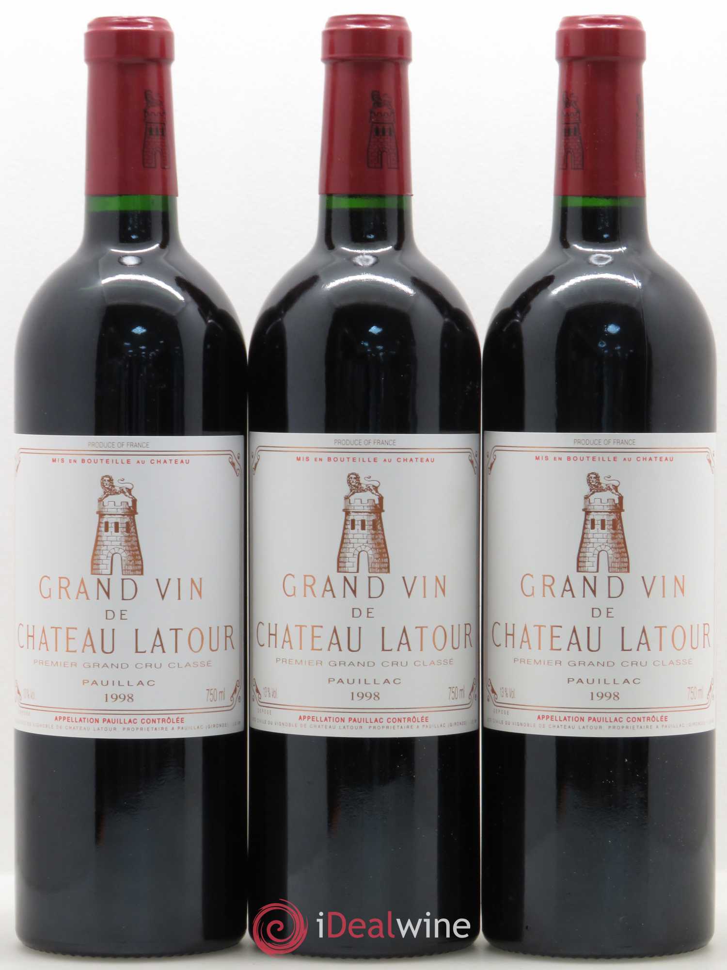 Château Latour 1er Grand Cru Classé 1998 - Lot de 12 bouteilles - 3