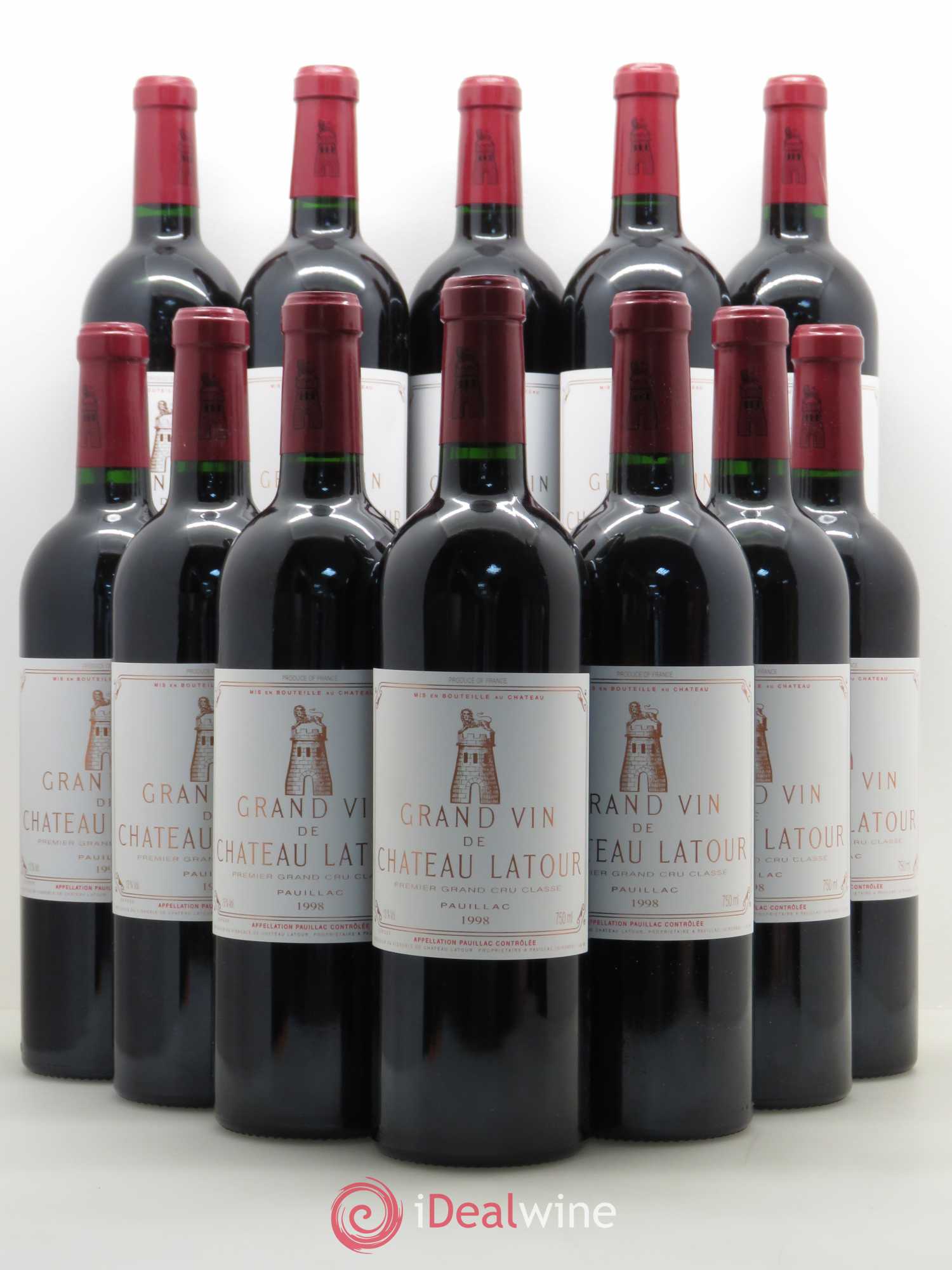 Château Latour 1er Grand Cru Classé 1998 - Lot de 12 bouteilles - 0