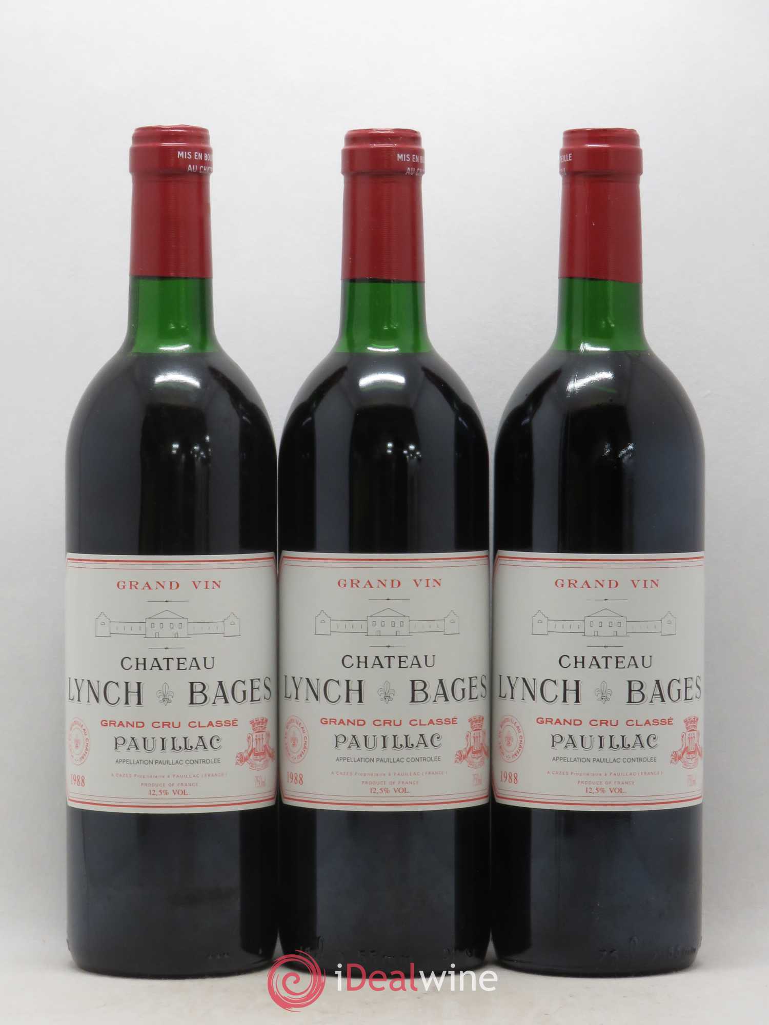 Château Lynch Bages 5ème Grand Cru Classé 1988 - Lot de 6 bouteilles - 1