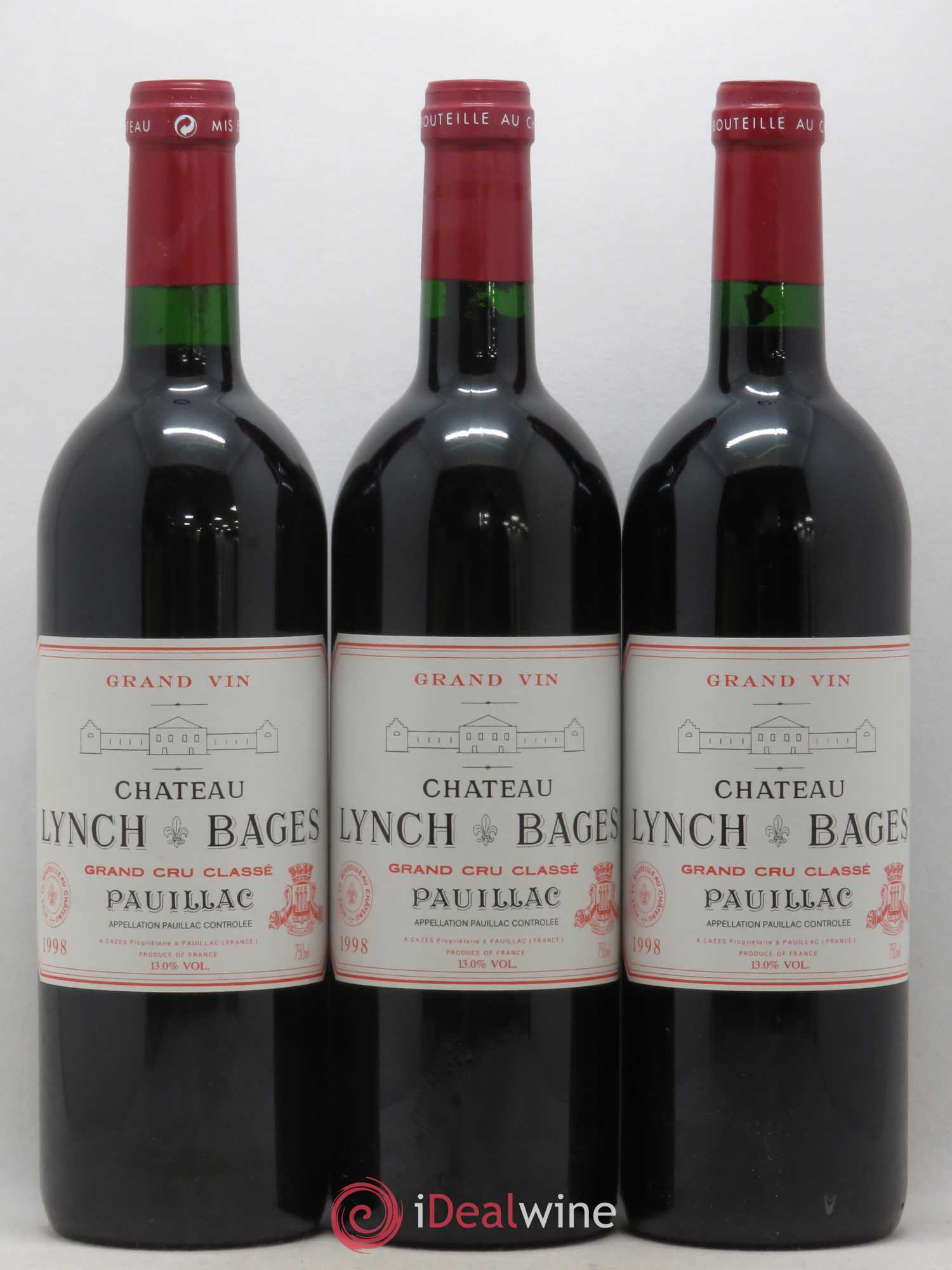 Château Lynch Bages 5ème Grand Cru Classé 1998 - Lot de 6 bouteilles - 2