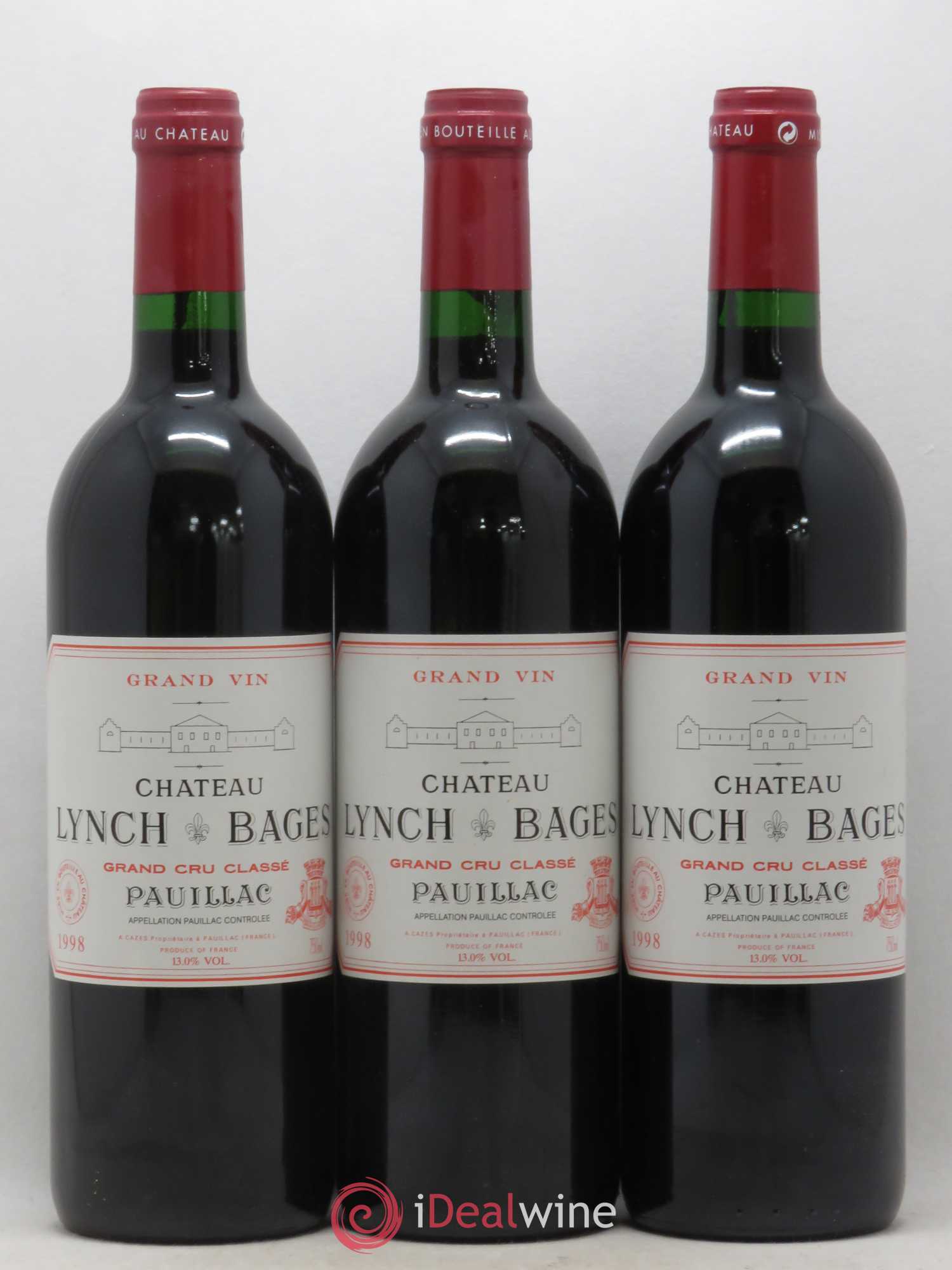 Château Lynch Bages 5ème Grand Cru Classé 1998 - Lot de 6 bouteilles - 2