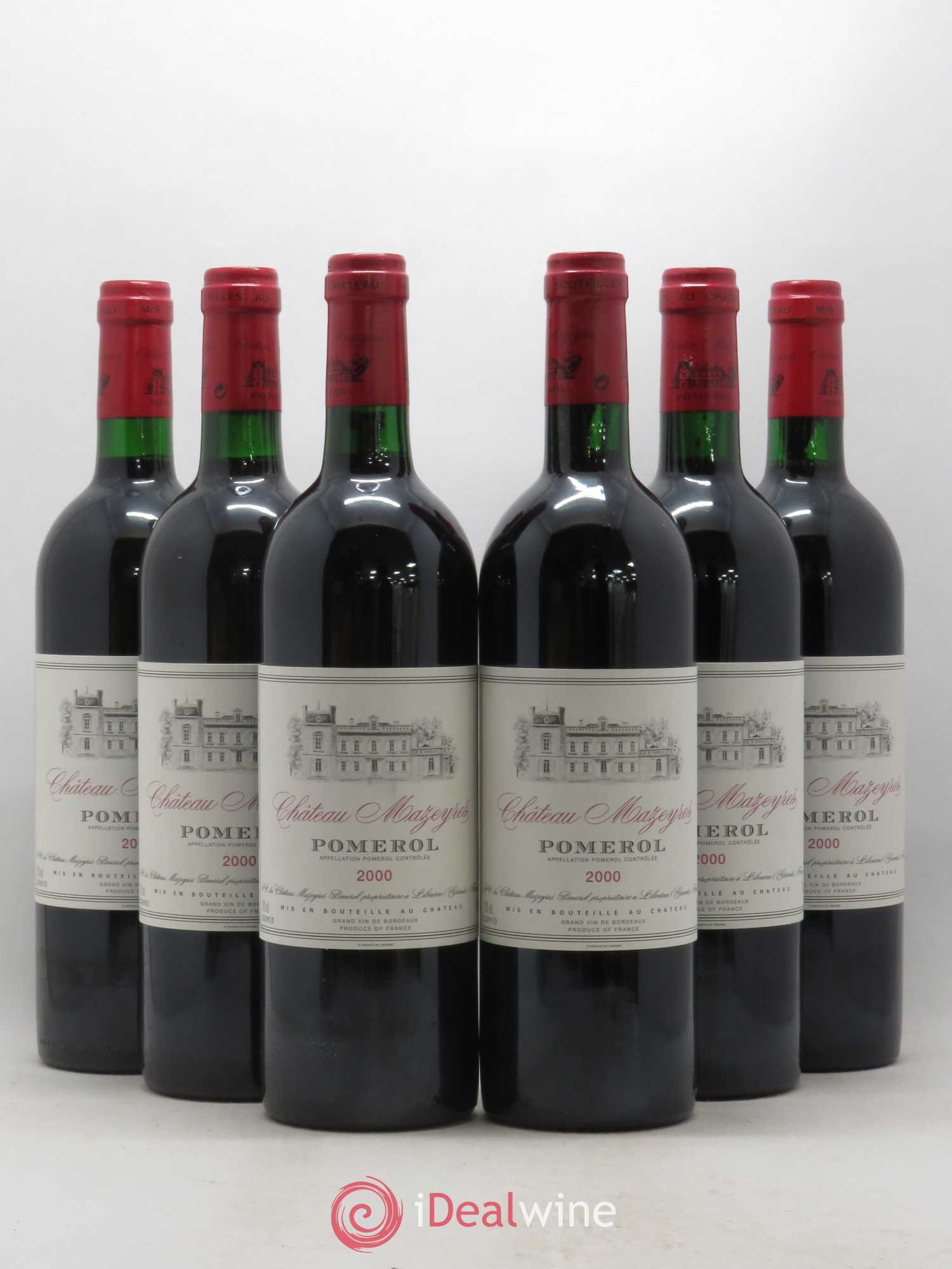 Château Mazeyres 2000 - Lot de 6 bouteilles - 0