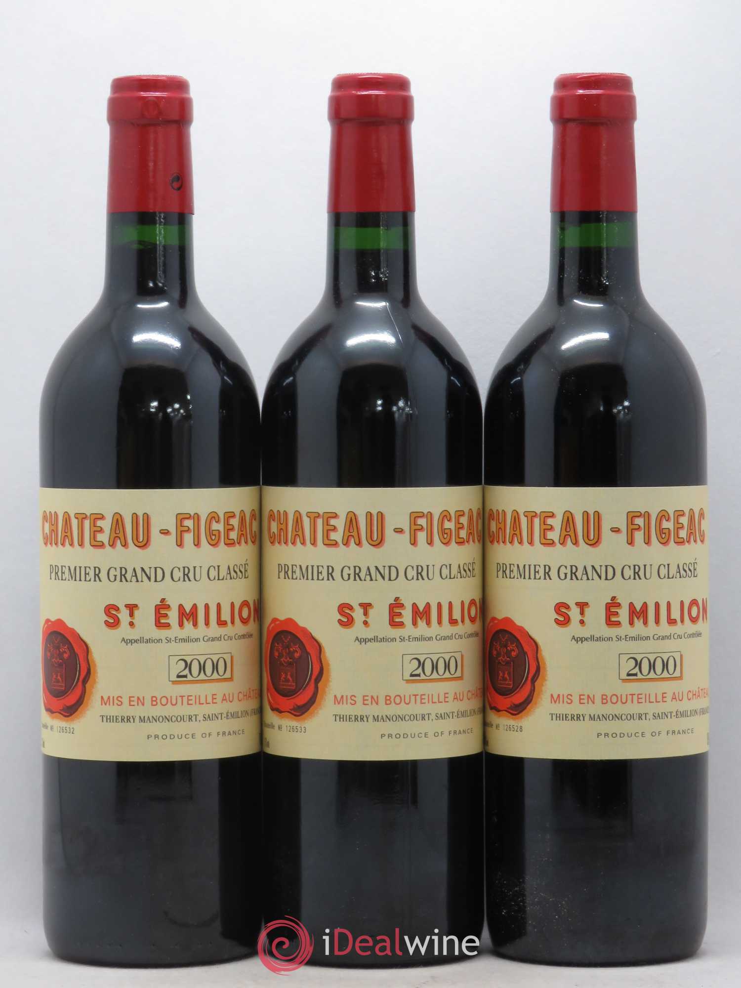Château Figeac 1er Grand Cru Classé A 2000 - Lot de 6 bouteilles - 1