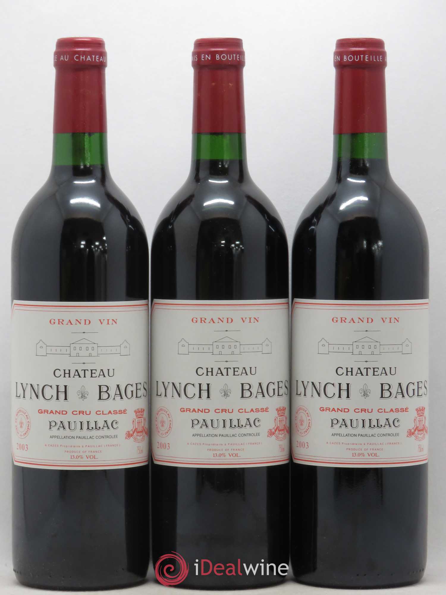 Château Lynch Bages 5ème Grand Cru Classé 2003 - Lot de 6 bouteilles - 2