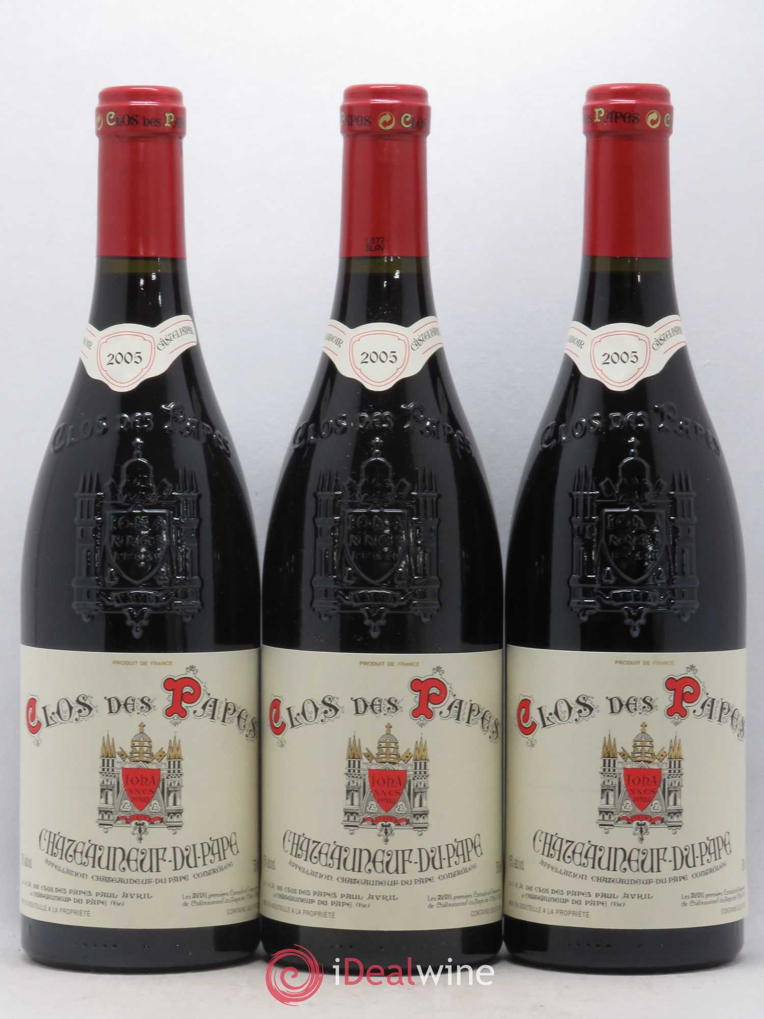 Châteauneuf-du-Pape Clos des Papes - Paul Avril 2005 - Lot de 6 bouteilles - 2