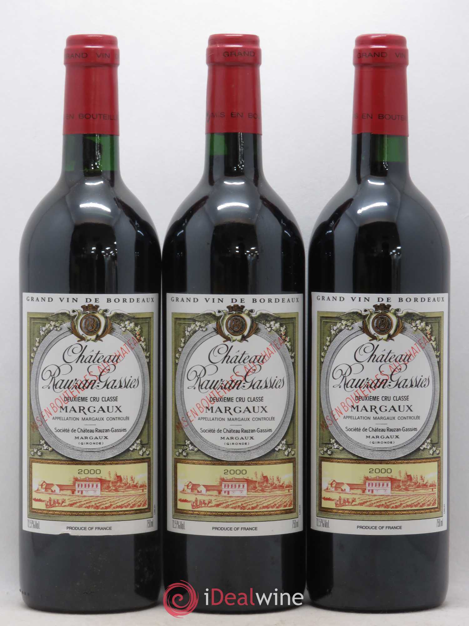Château Rauzan-Gassies 2ème Grand Cru Classé 2000 - Lot de 6 bouteilles - 2