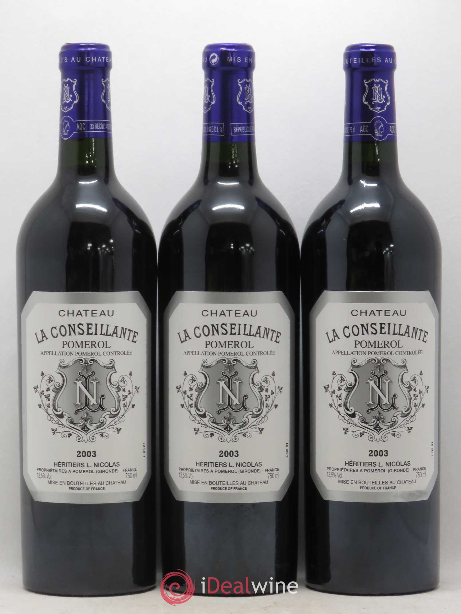 Château la Conseillante 2003 - Lot de 6 bouteilles - 1