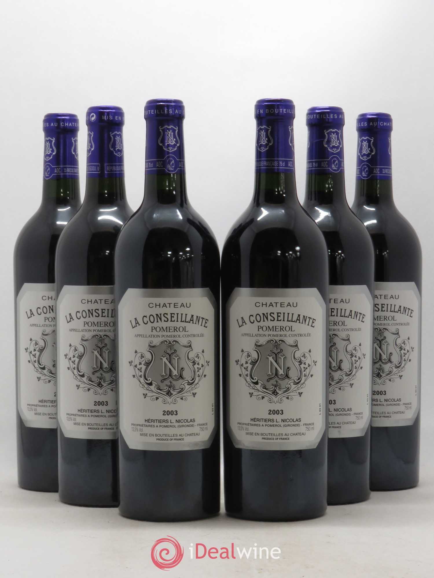 Château la Conseillante 2003 - Lot de 6 bouteilles - 0