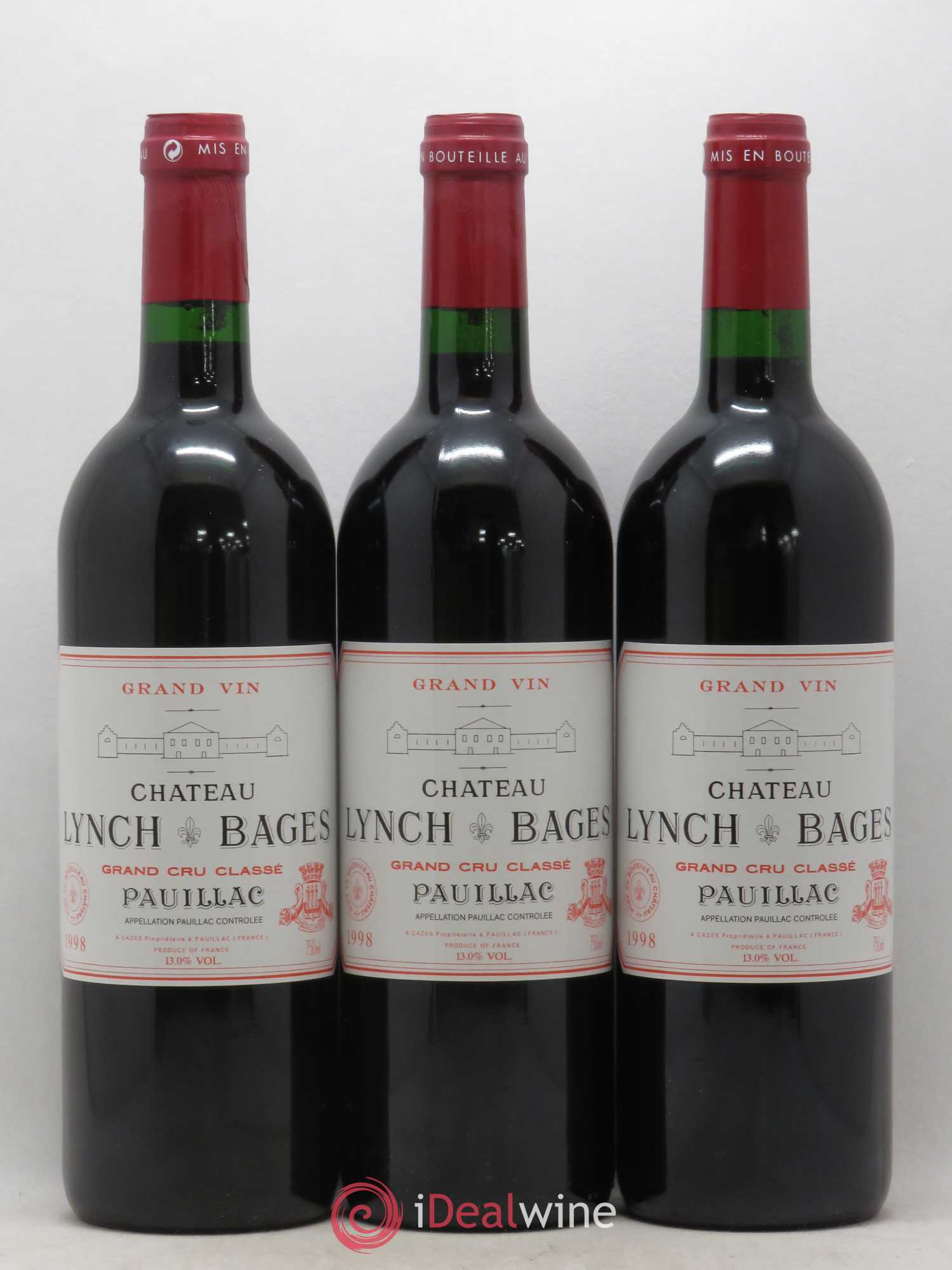 Château Lynch Bages 5ème Grand Cru Classé 1998 - Lot de 6 bouteilles - 2