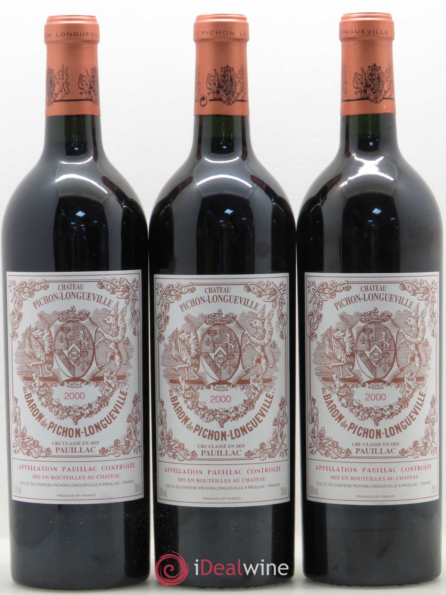 Pichon Longueville Baron 2ème Grand Cru Classé 2000 - Lot de 6 bouteilles - 1