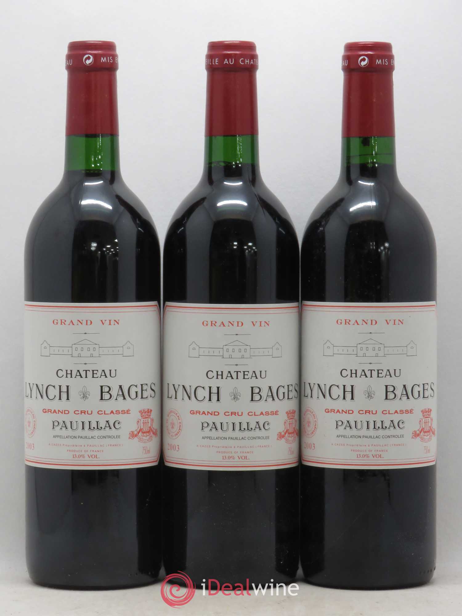 Château Lynch Bages 5ème Grand Cru Classé 2003 - Lot de 6 bouteilles - 2