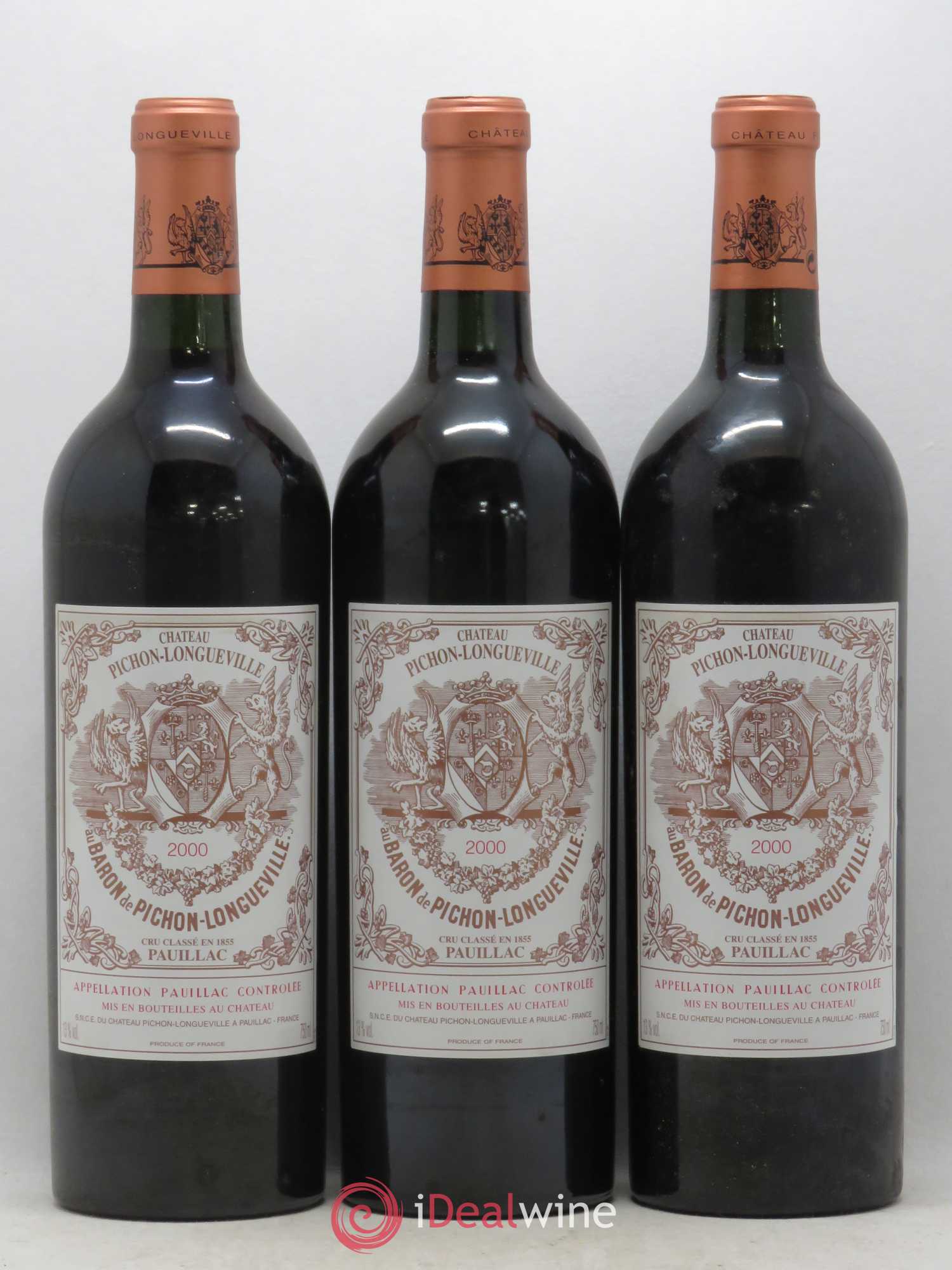 Pichon Longueville Baron 2ème Grand Cru Classé 2000 - Lot de 6 bouteilles - 1