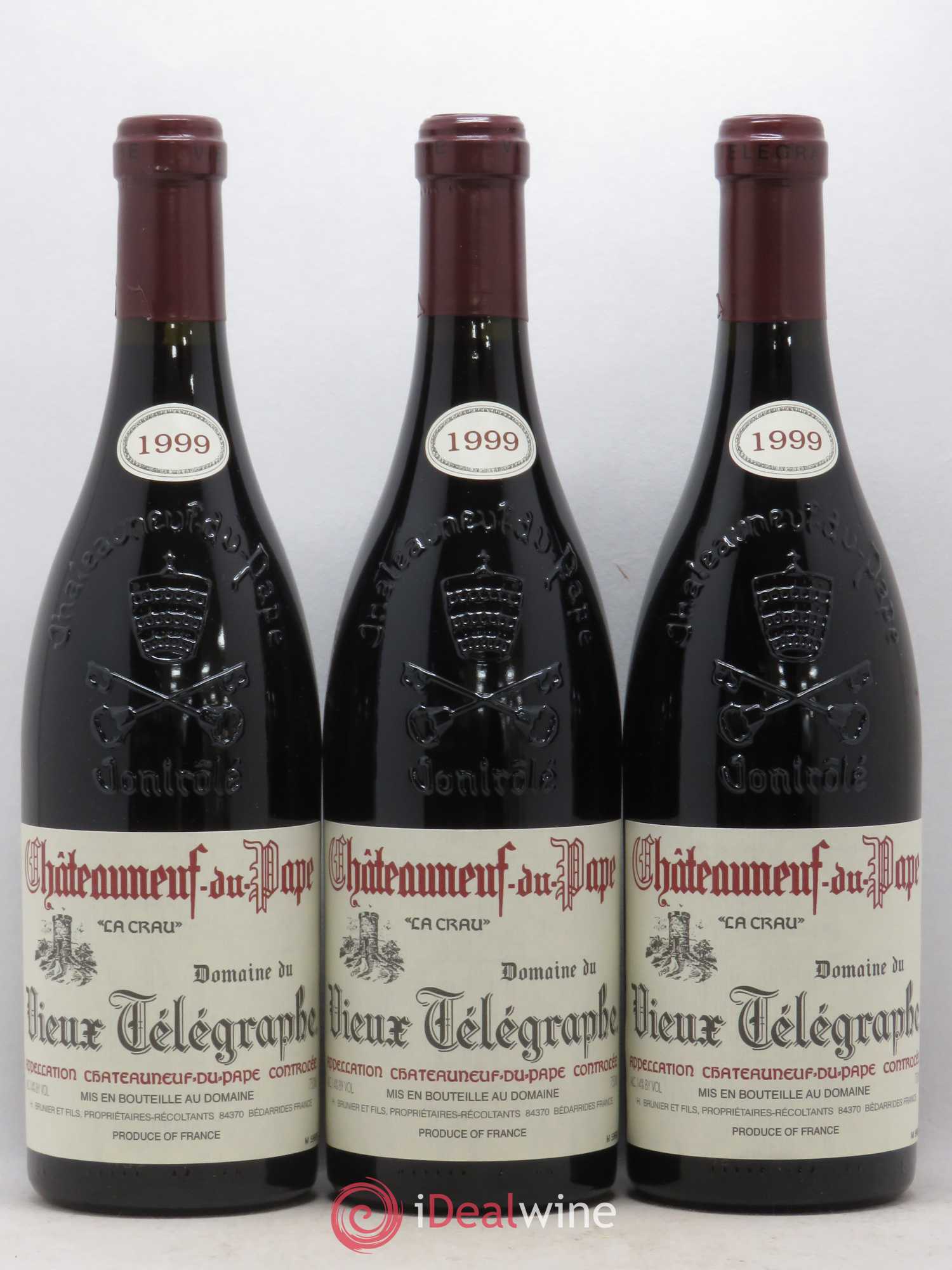 Châteauneuf-du-Pape Vieux Télégraphe (Domaine du) Vignobles Brunier 1999 - Lot de 6 bouteilles - 2