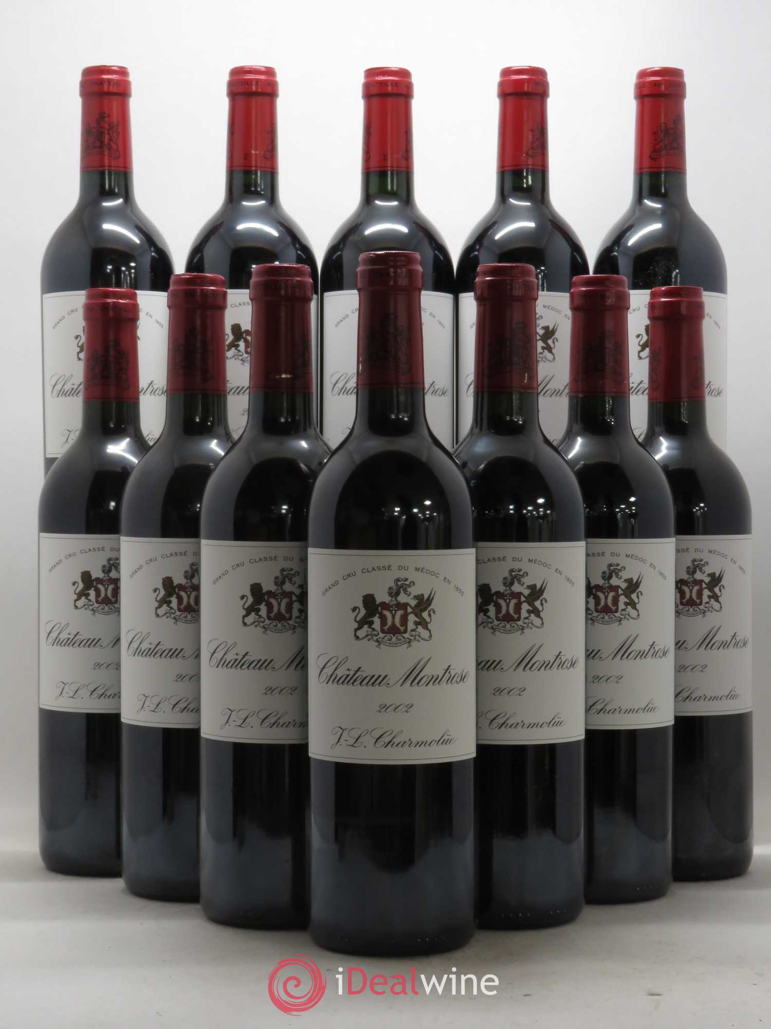 Château Montrose 2ème Grand Cru Classé 2002 - Lot de 12 bouteilles - 0