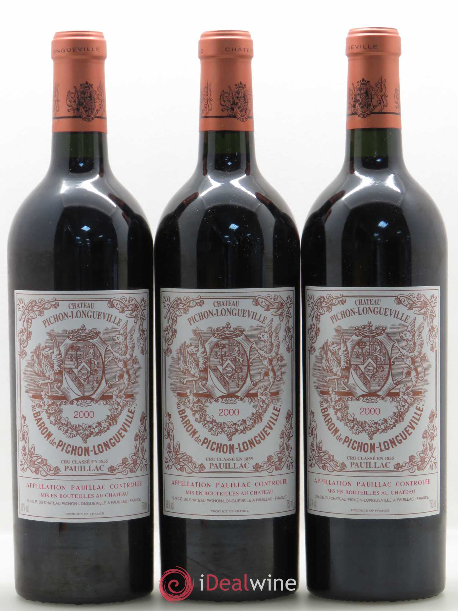 Pichon Longueville Baron 2ème Grand Cru Classé 2000 - Lot de 6 bouteilles - 1