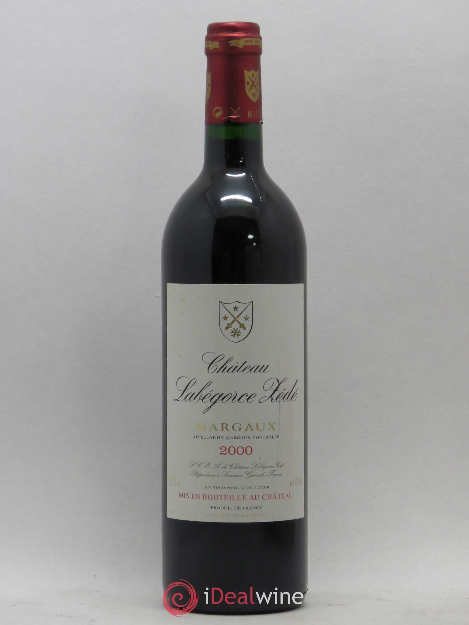 Château Labegorce Zédé Cru Bourgeois 2000 - Lot de 1 bouteille - 0