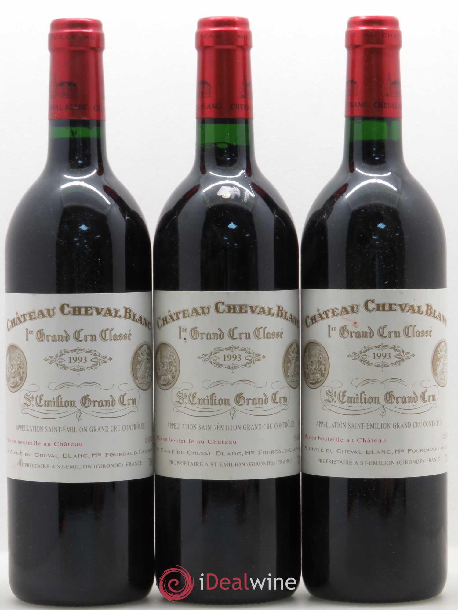 Château Cheval Blanc 1er Grand Cru Classé A 1993 - Lot de 6 bouteilles - 1