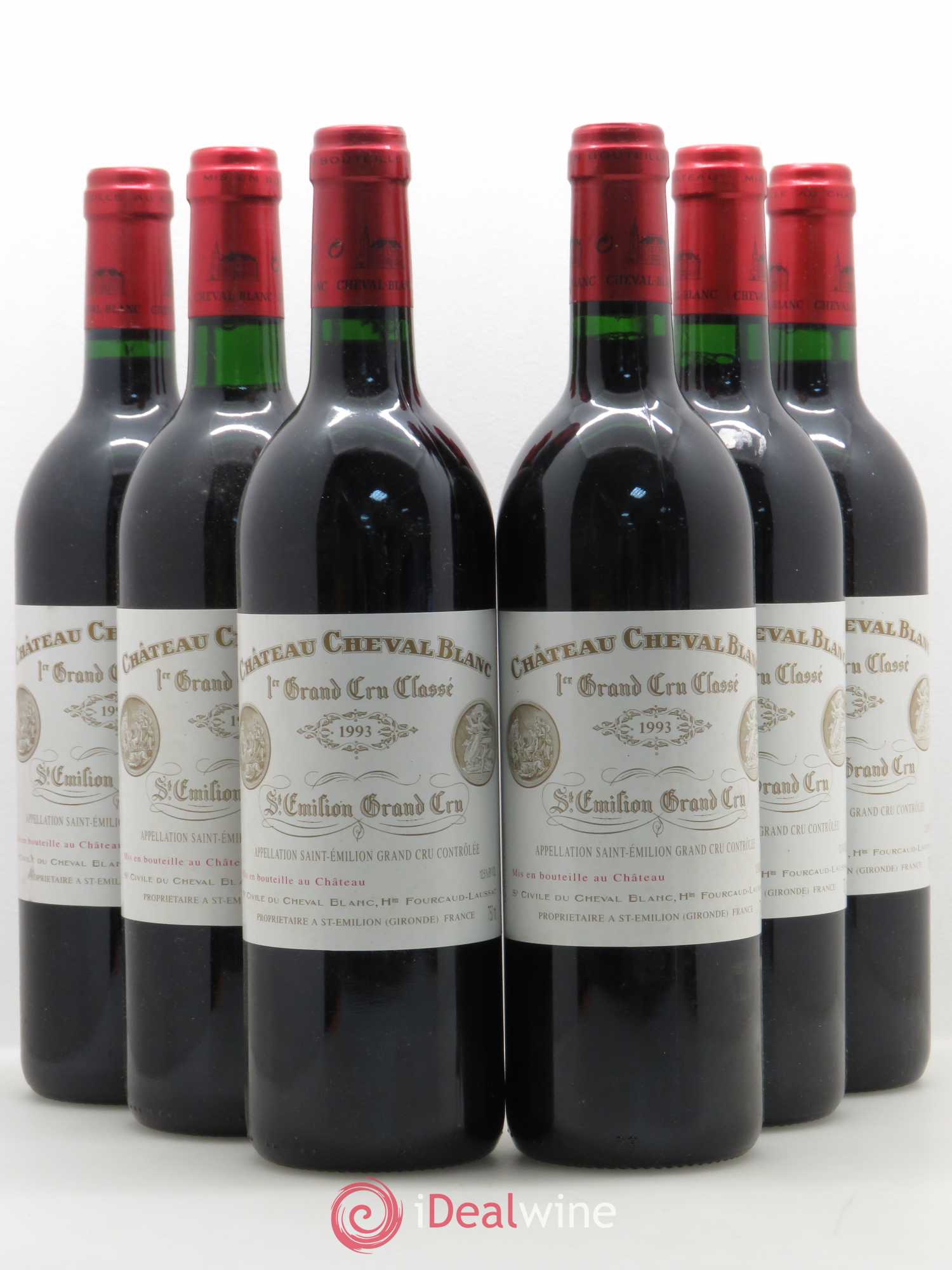 Château Cheval Blanc 1er Grand Cru Classé A 1993 - Lot de 6 bouteilles - 0