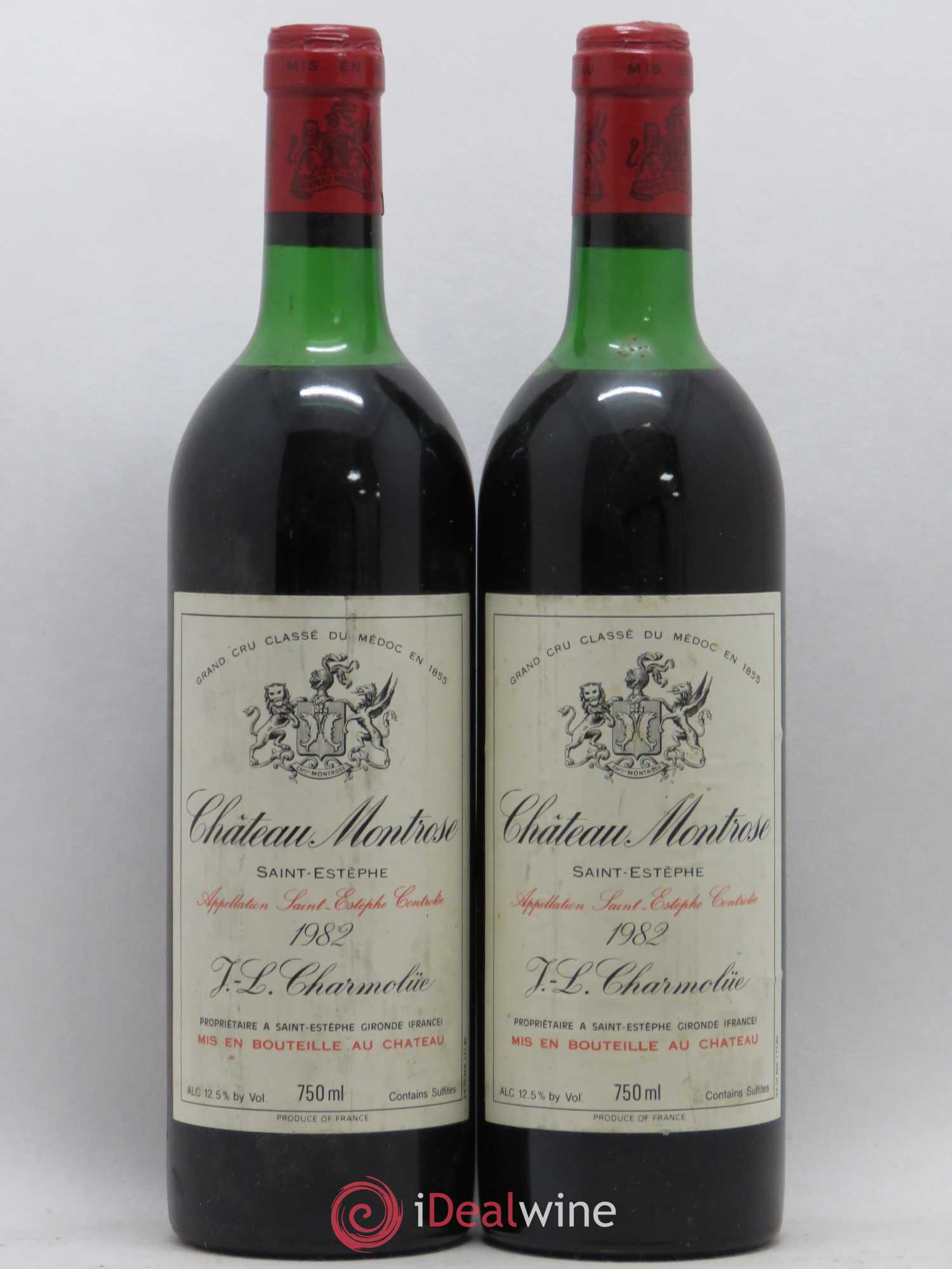 Château Montrose 2ème Grand Cru Classé 1982 - Lot de 2 bouteilles - 0