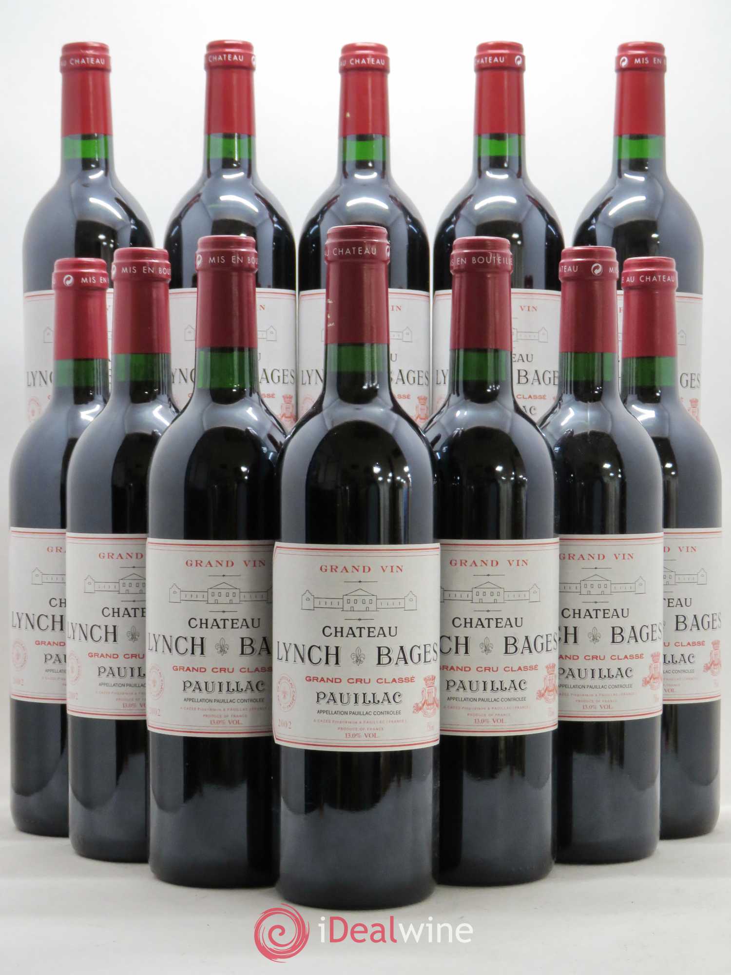 Château Lynch Bages 5ème Grand Cru Classé 2002 - Lot de 12 bouteilles - 0