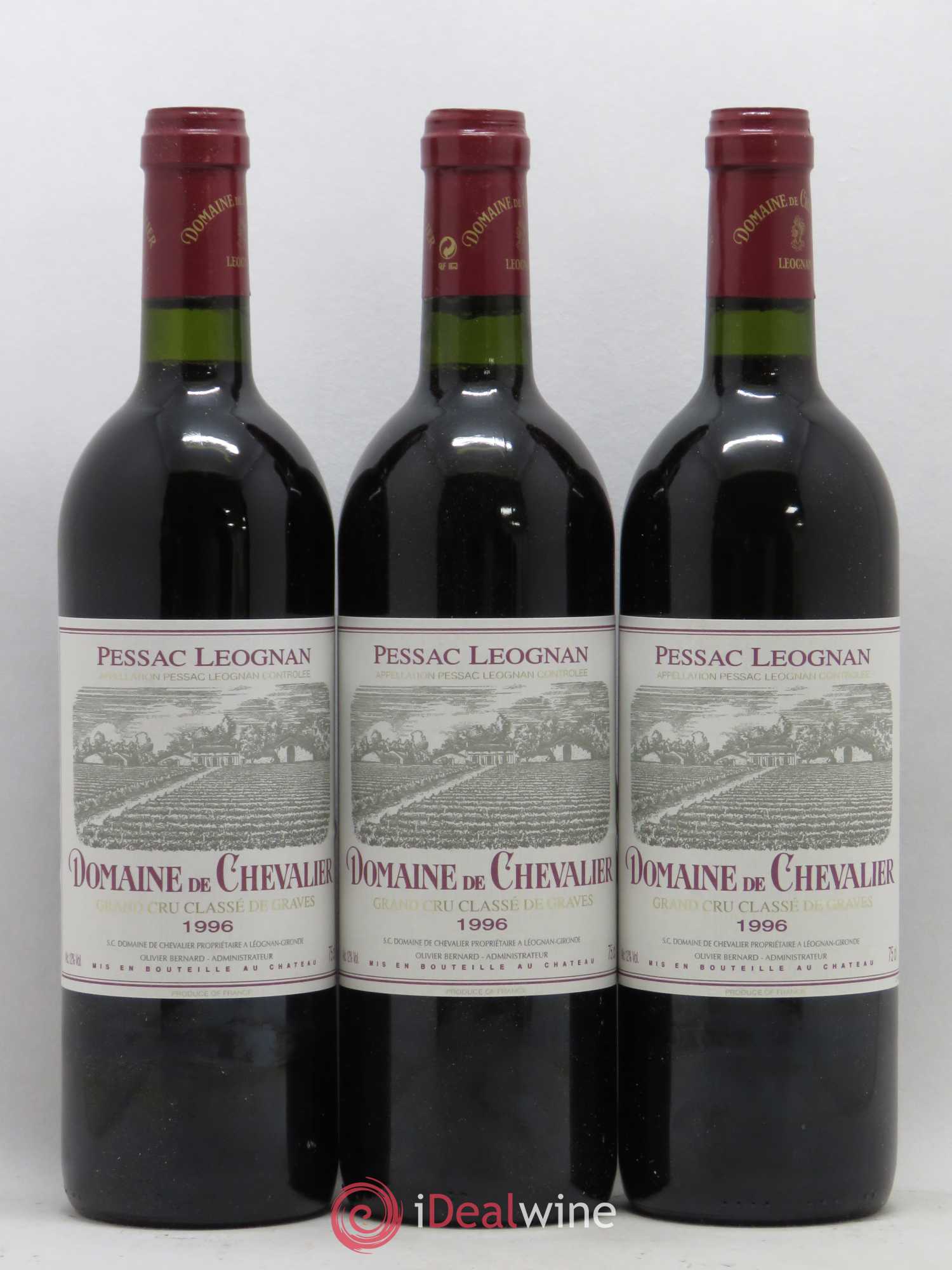 Domaine de Chevalier Cru Classé de Graves 1996 - Lot de 12 bouteilles - 1