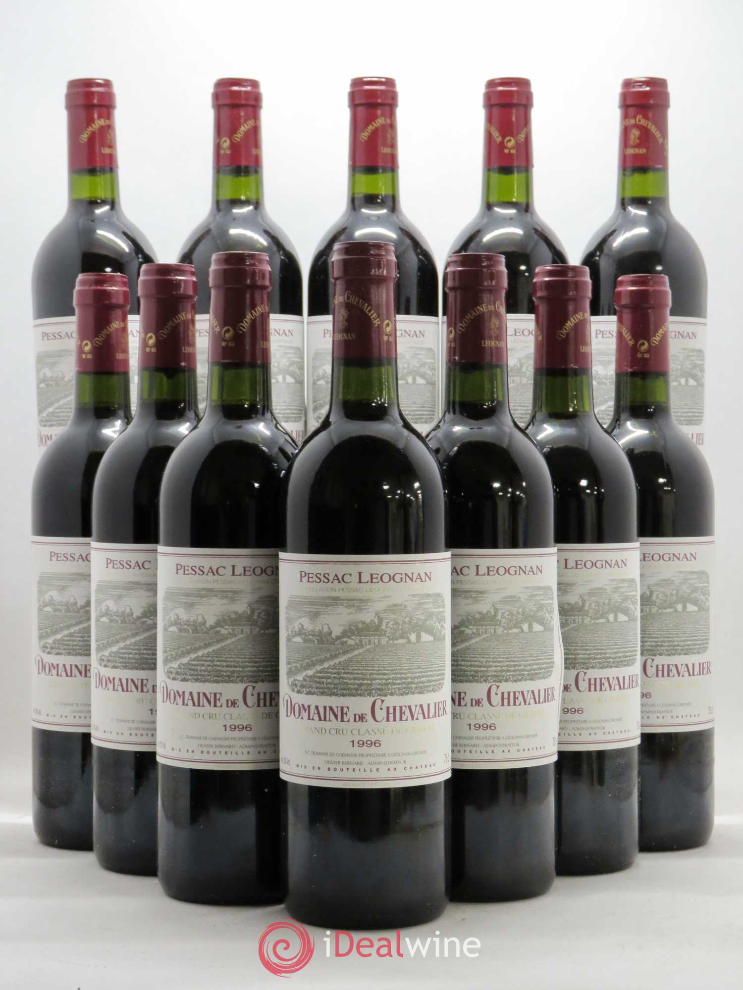 Domaine de Chevalier Cru Classé de Graves 1996 - Lot de 12 bouteilles - 0