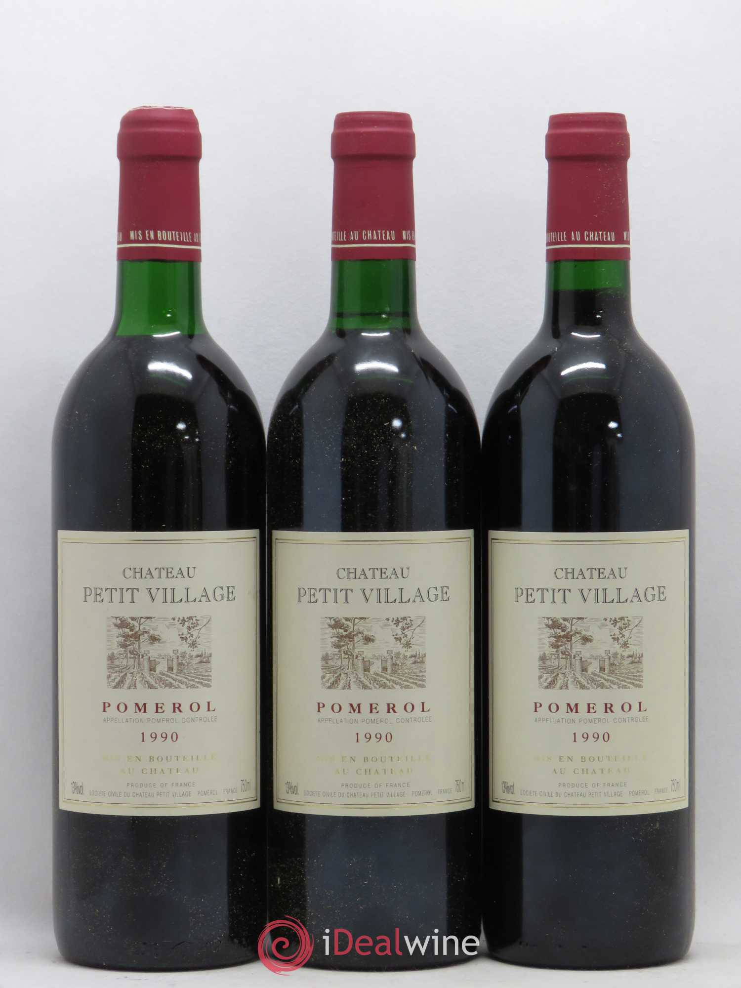 Château Petit Village 1990 - Lot de 12 bouteilles - 1