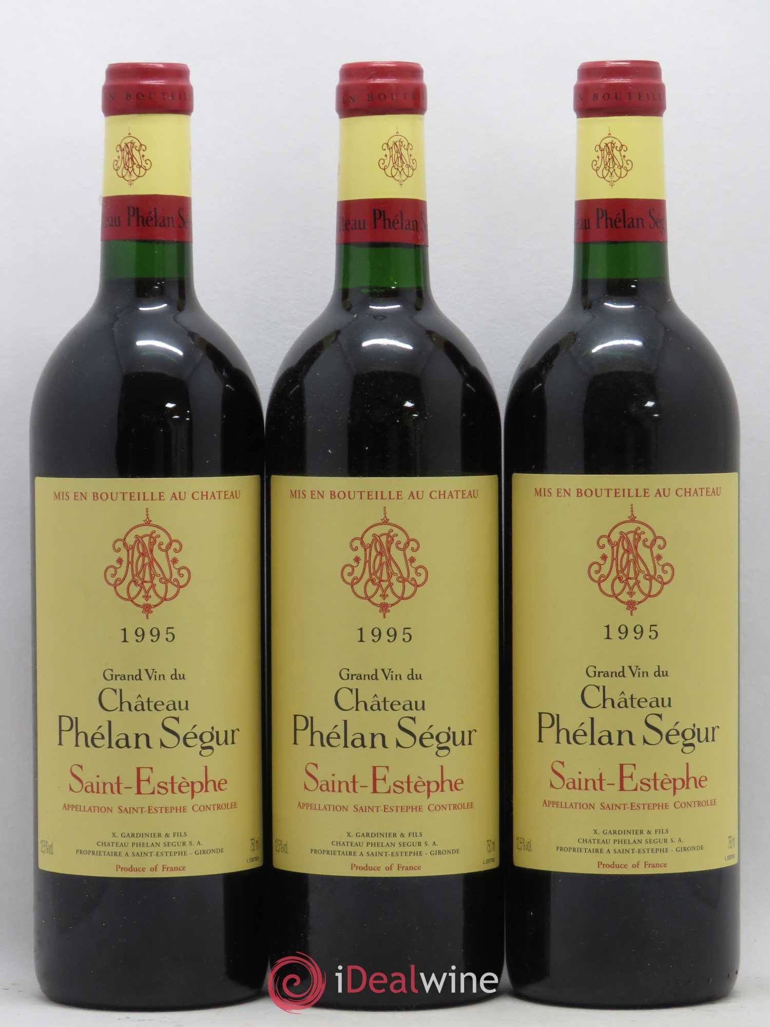 Château Phélan Ségur 1995 - Lot de 12 bouteilles - 1