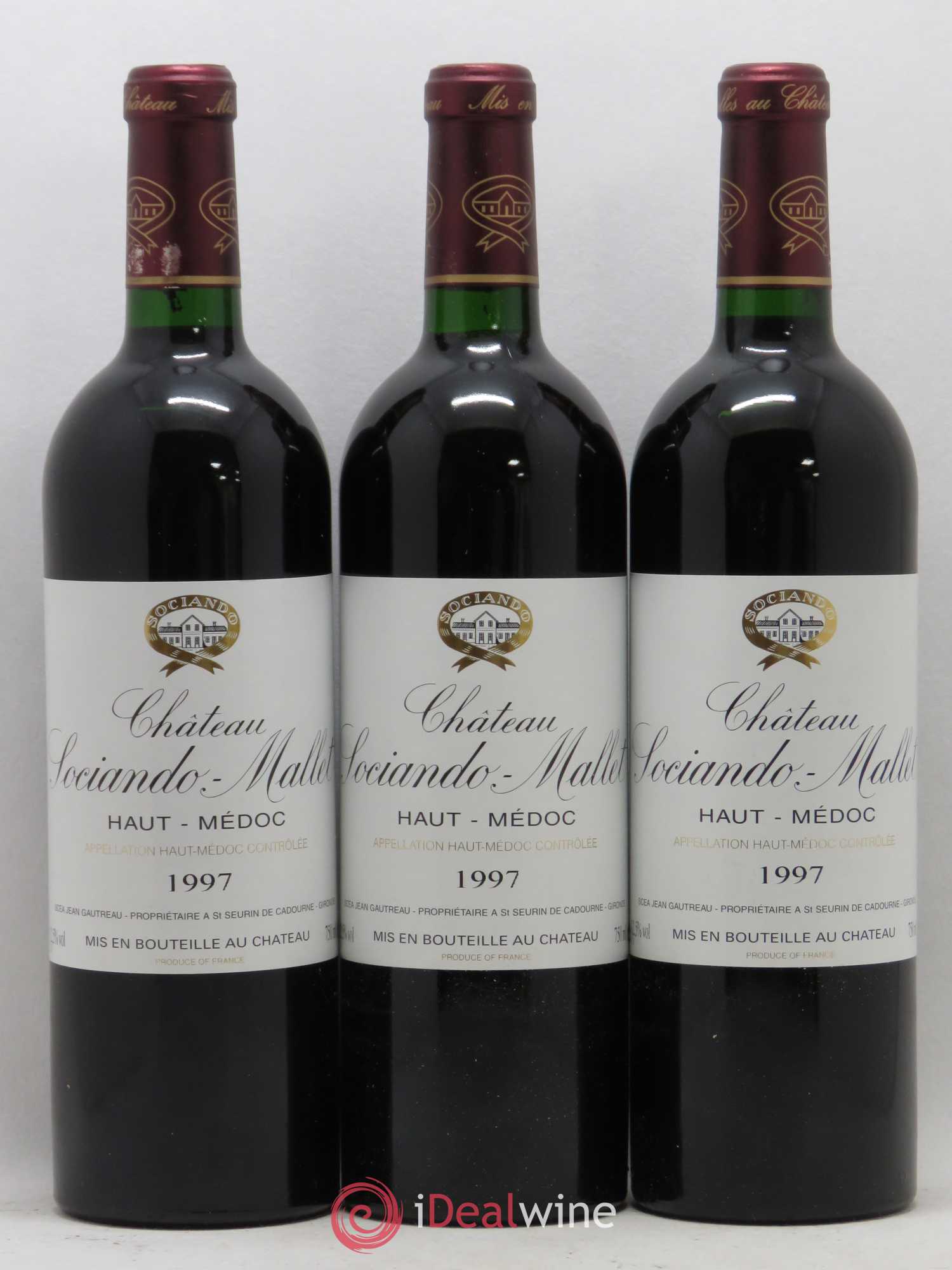 Château Sociando Mallet (sans prix de réserve) 1997 - Lot de 12 bouteilles - 3