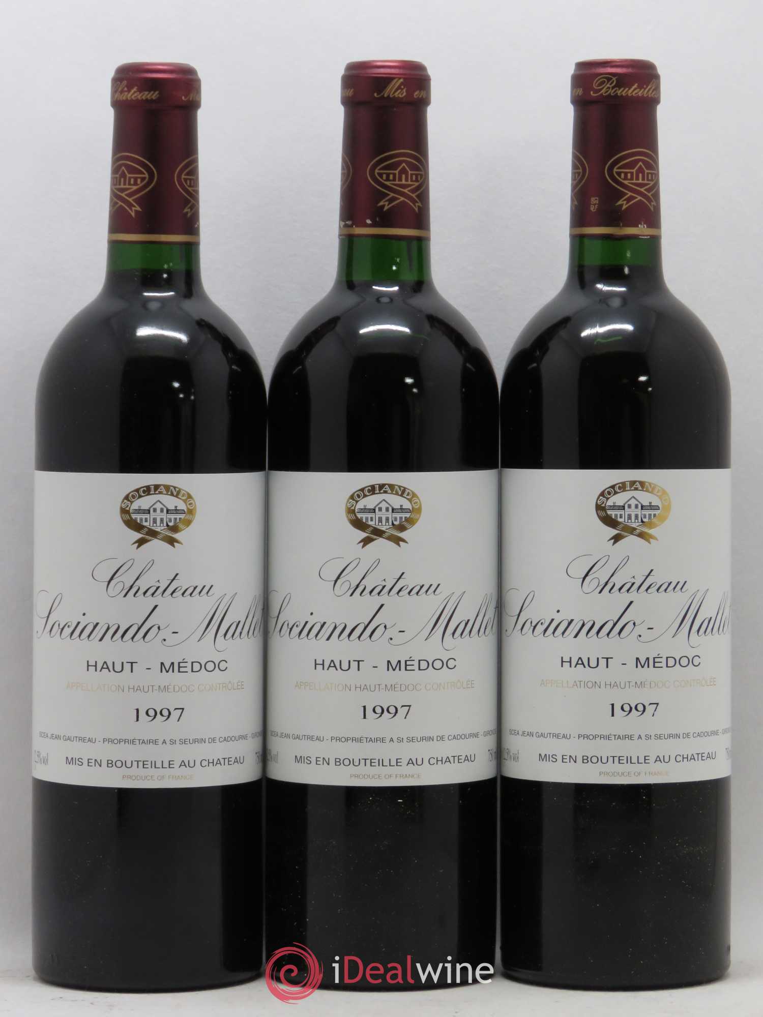 Château Sociando Mallet (sans prix de réserve) 1997 - Lot de 12 bouteilles - 4