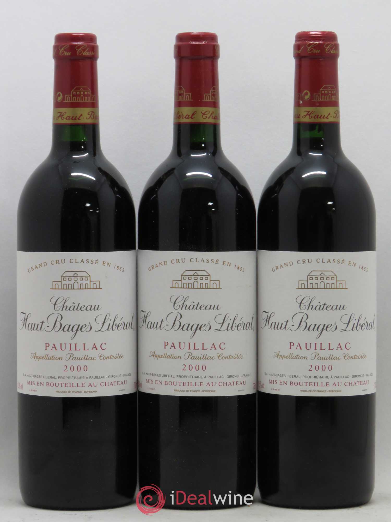 Château Haut Bages Libéral 5ème Grand Cru Classé 2000 - Lot de 6 bouteilles - 1