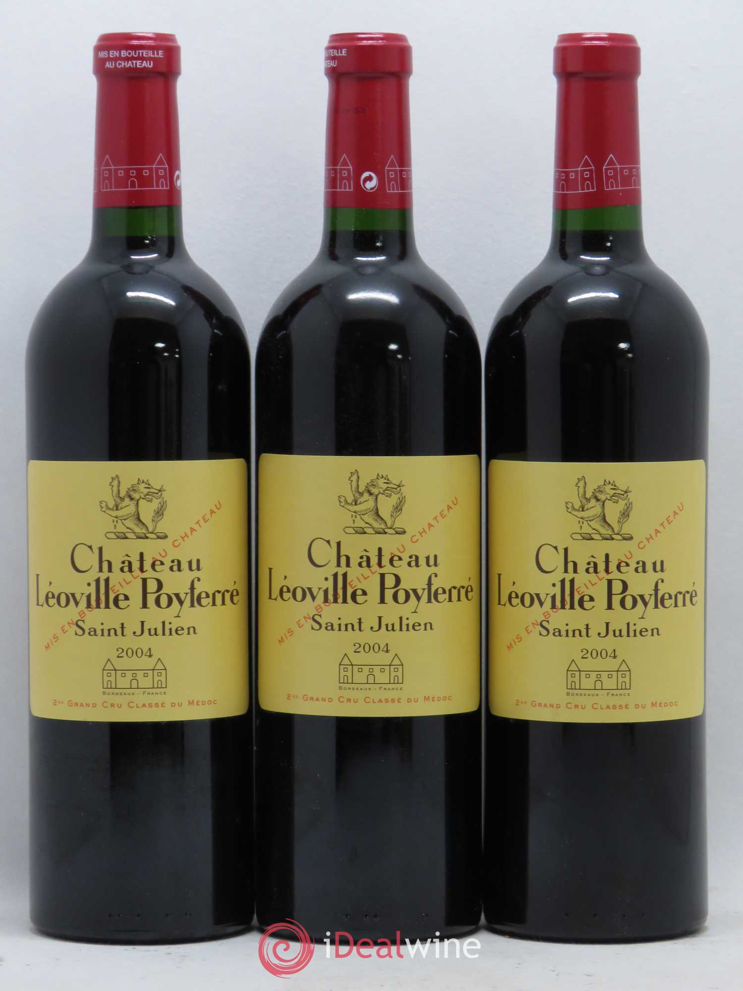 Château Léoville Poyferré 2ème Grand Cru Classé 2004 - Lot de 12 bouteilles - 1