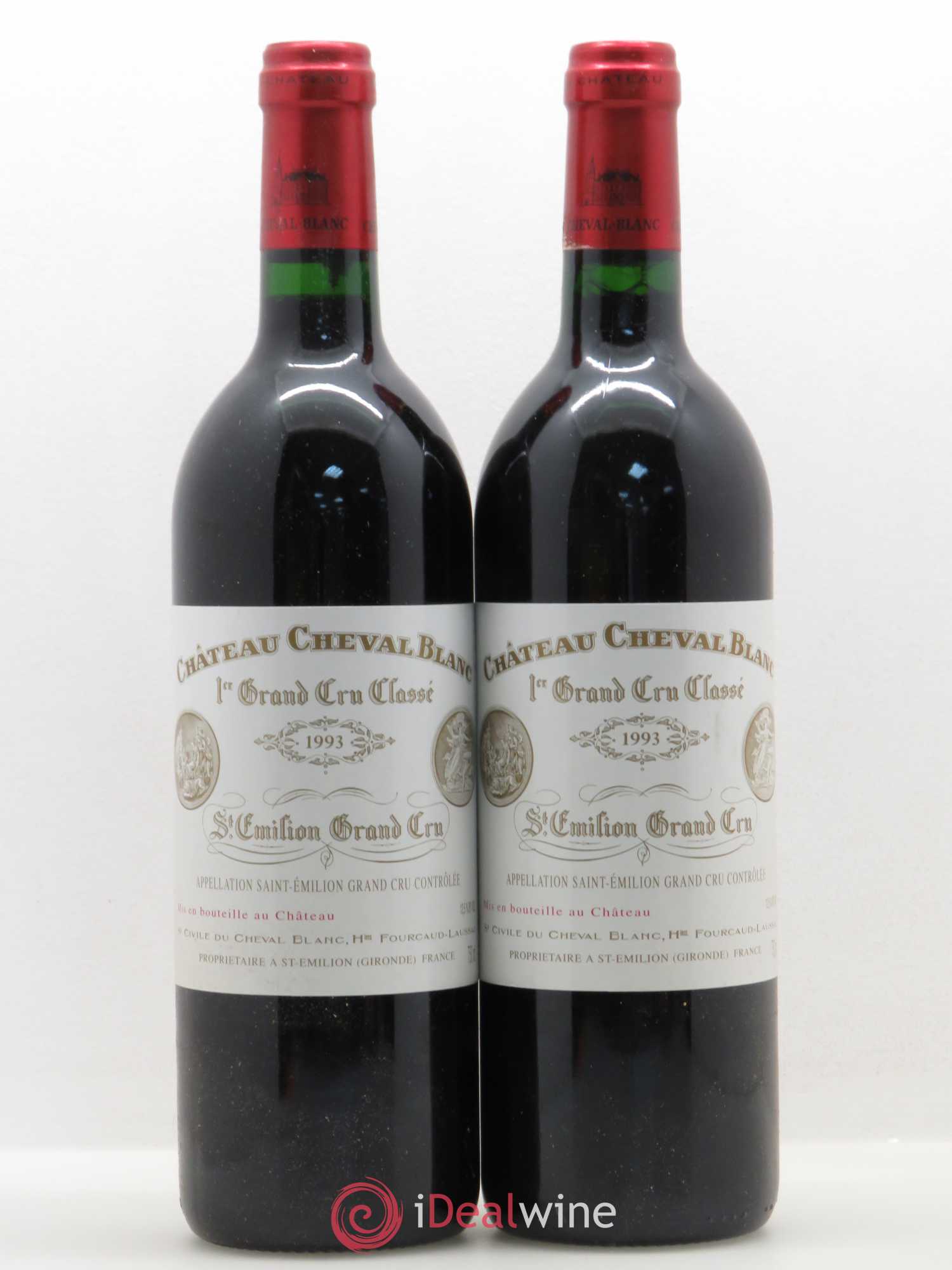 Château Cheval Blanc 1er Grand Cru Classé A 1993 - Lot de 2 bouteilles - 0