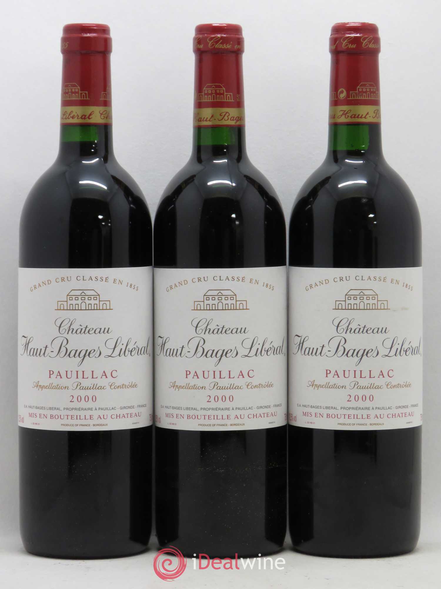 Château Haut Bages Libéral 5ème Grand Cru Classé 2000 - Lot de 6 bouteilles - 1