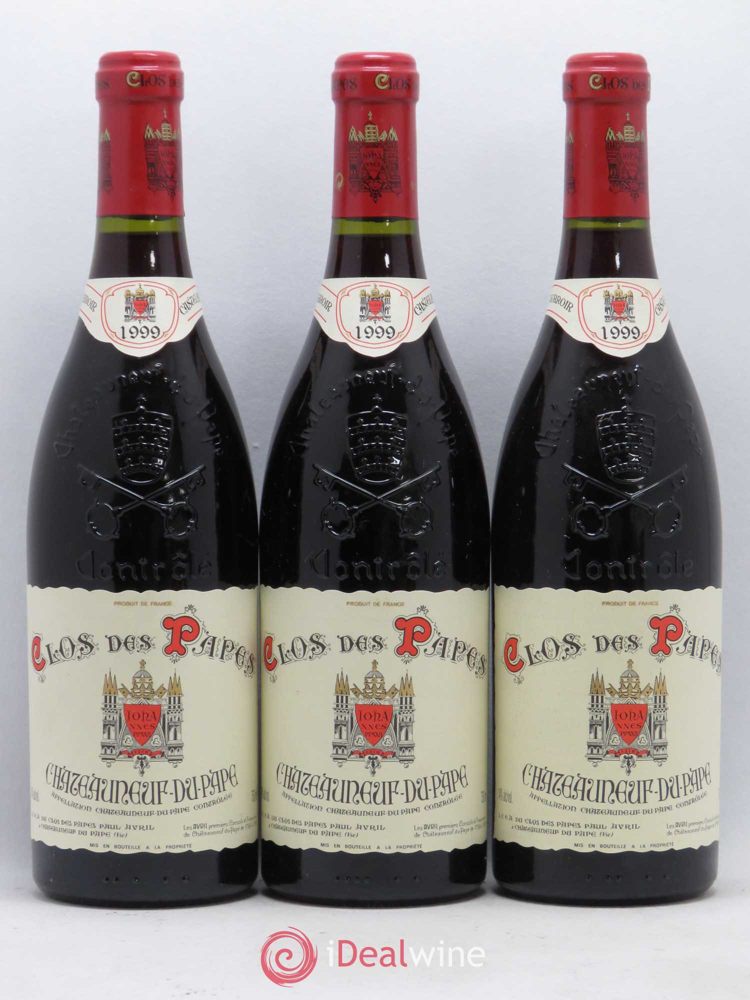 Châteauneuf-du-Pape Clos des Papes - Paul Avril 1999 - Lot de 12 bouteilles - 1