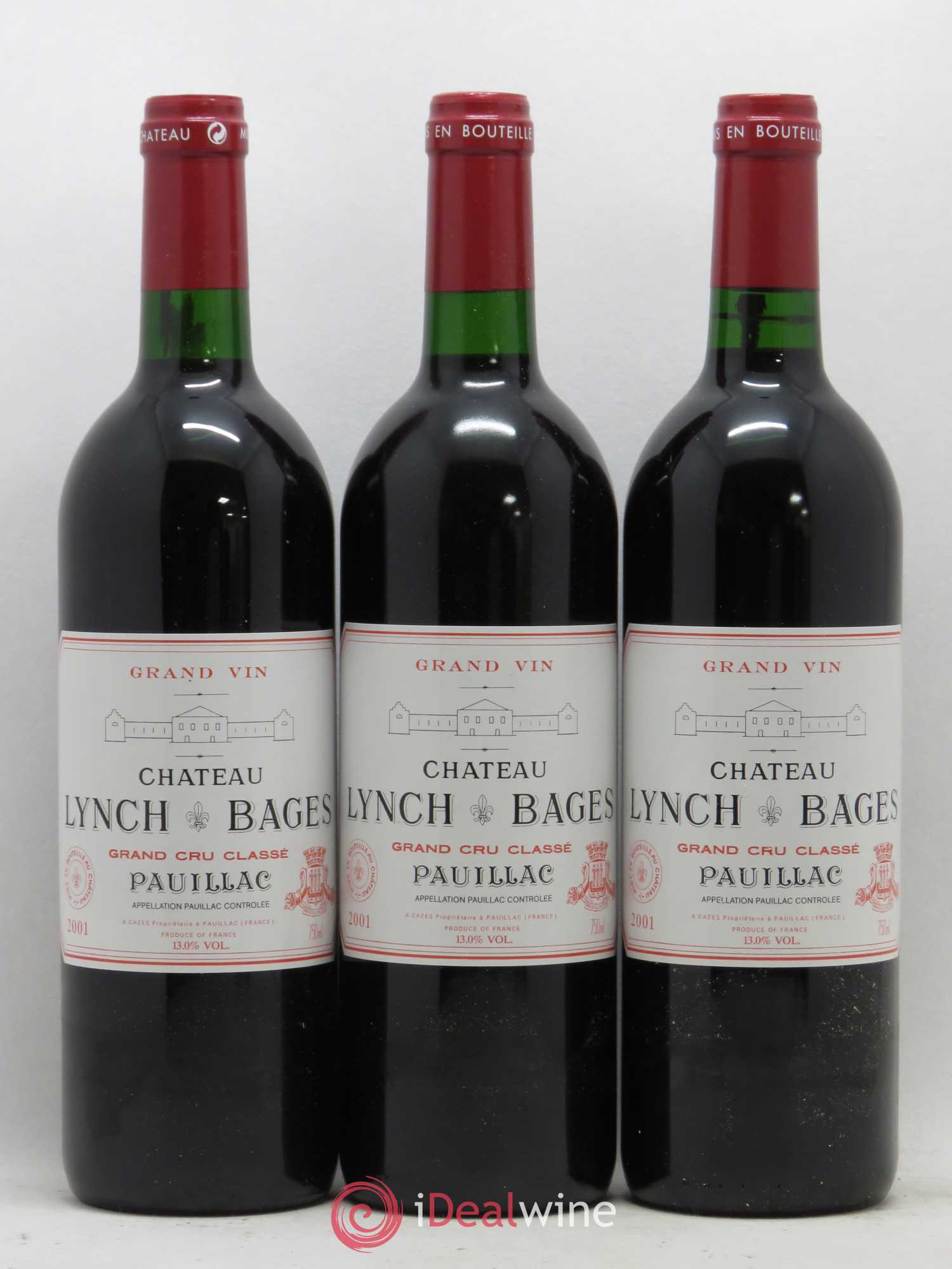 Château Lynch Bages 5ème Grand Cru Classé 2001 - Lot de 12 bouteilles - 2