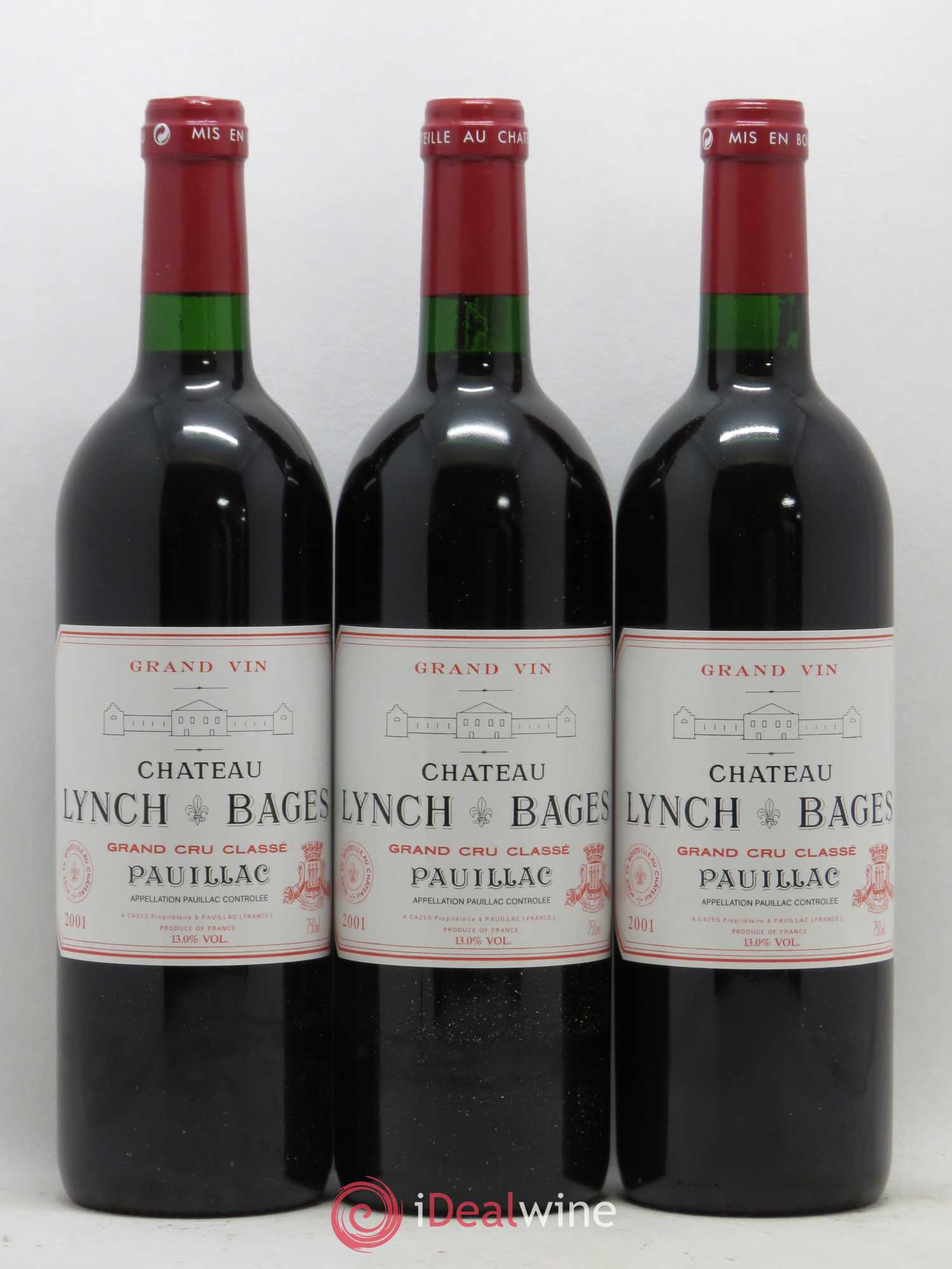 Château Lynch Bages 5ème Grand Cru Classé 2001 - Lot de 12 bouteilles - 3