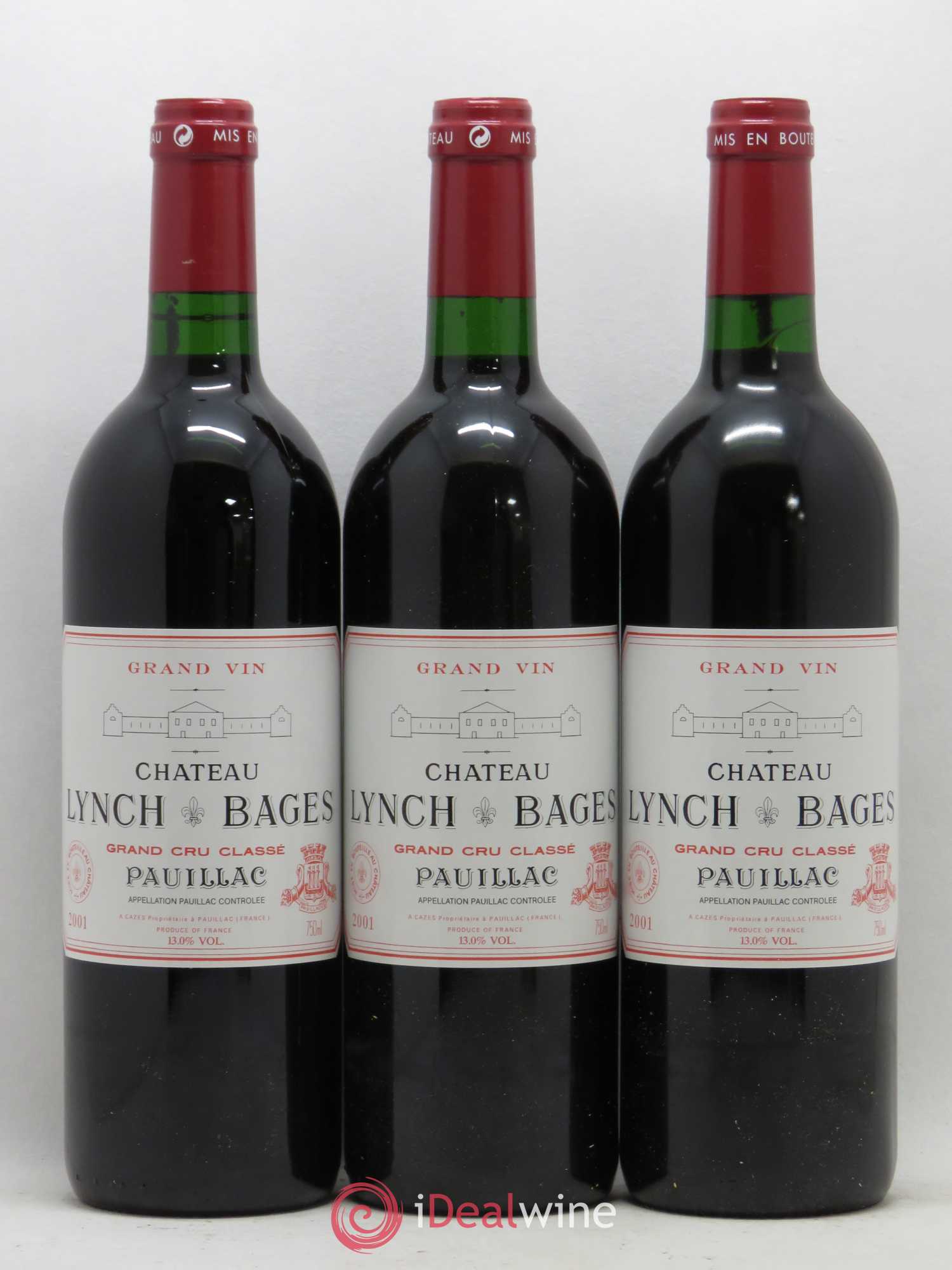 Château Lynch Bages 5ème Grand Cru Classé 2001 - Lot de 12 bouteilles - 4