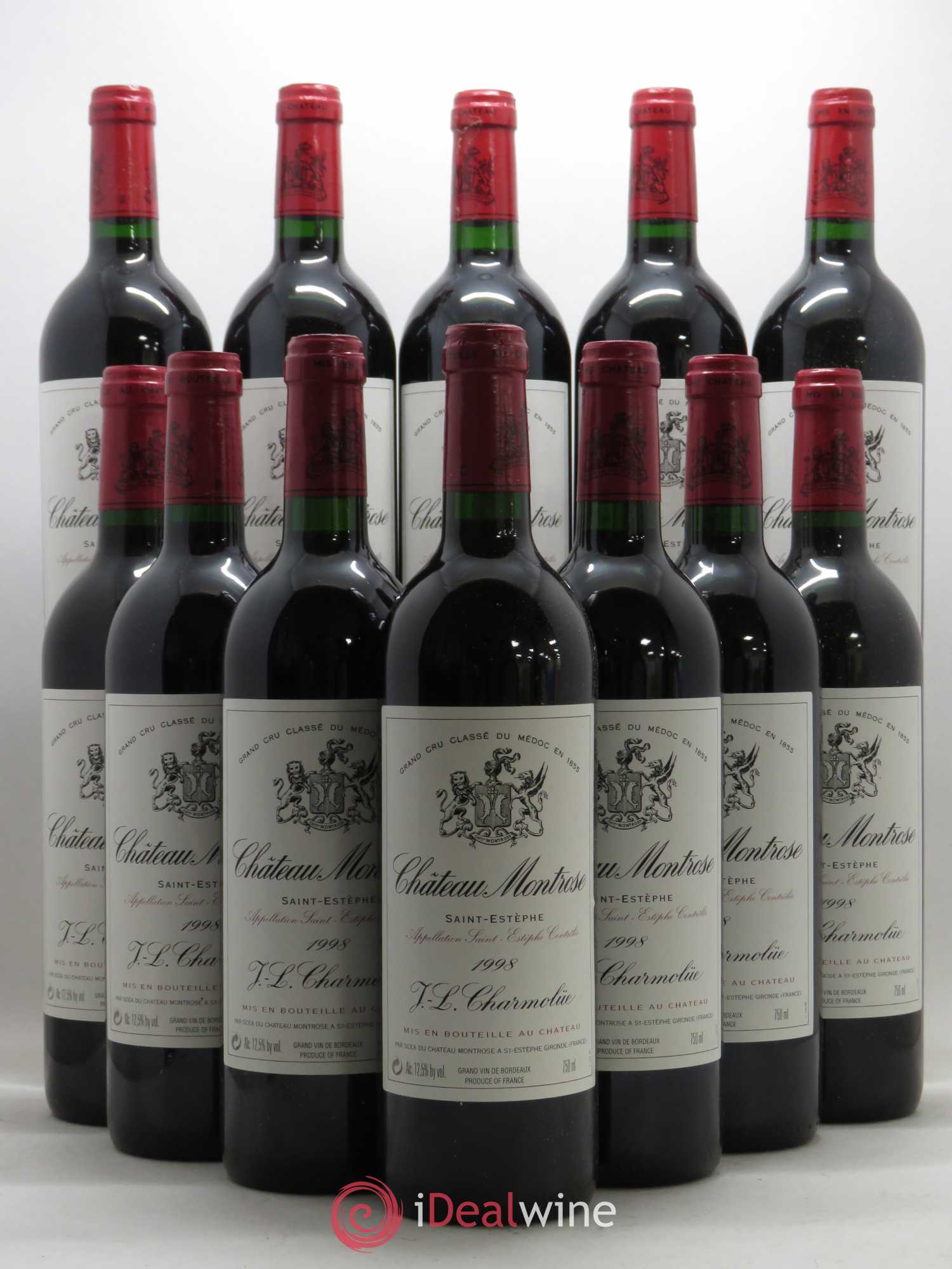 Château Montrose 2ème Grand Cru Classé 1998 - Lot de 12 bouteilles - 0