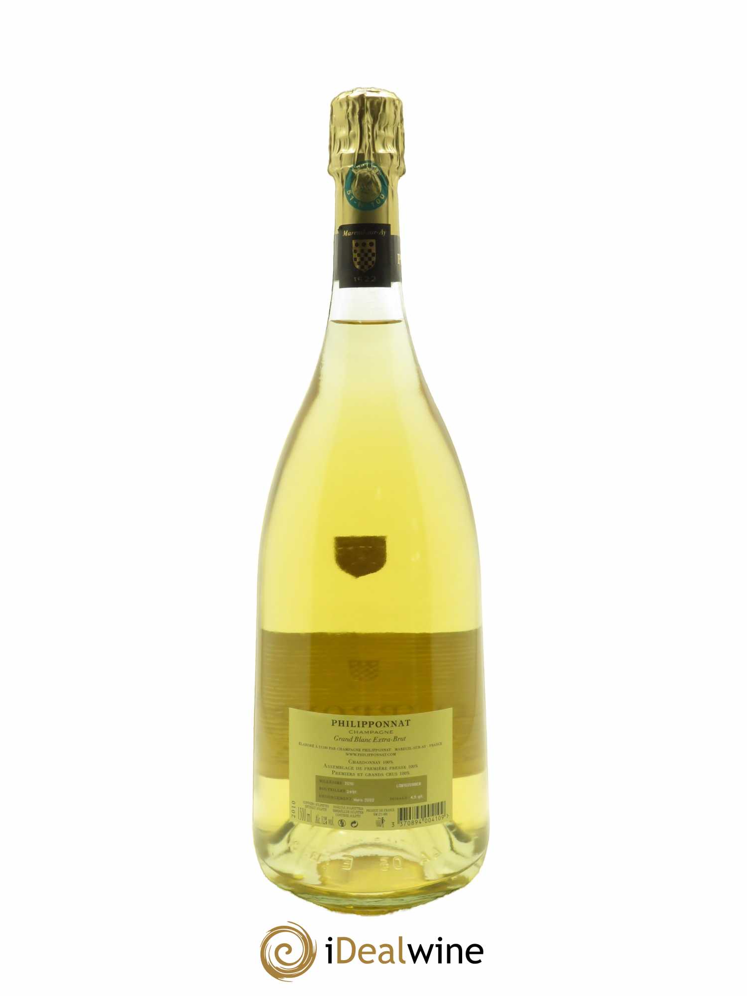 Grand Blanc Extra-Brut Philipponnat 2010 - Lot of 1 magnum - 1